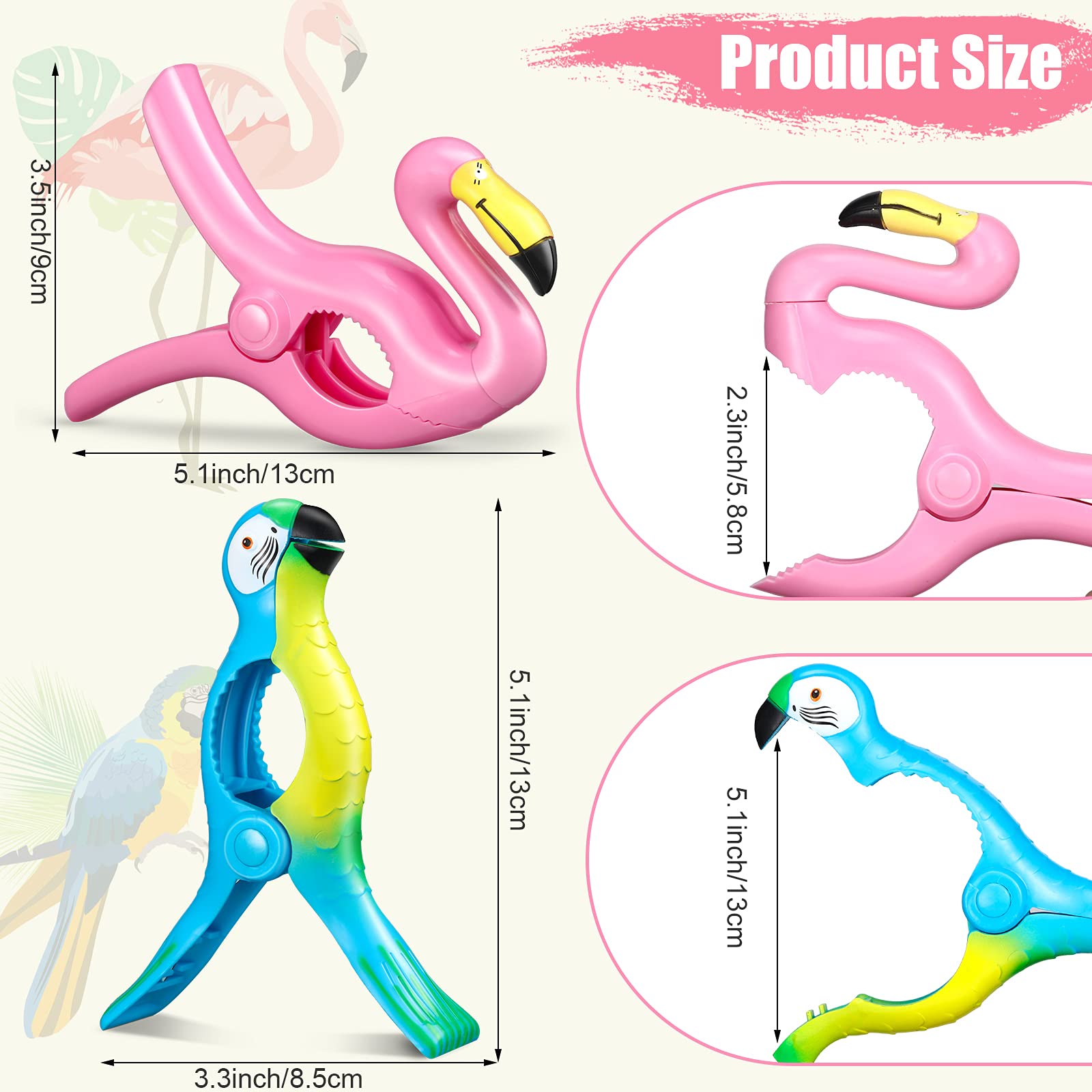 4 Pcs Beach Towel Clips (4 Count )