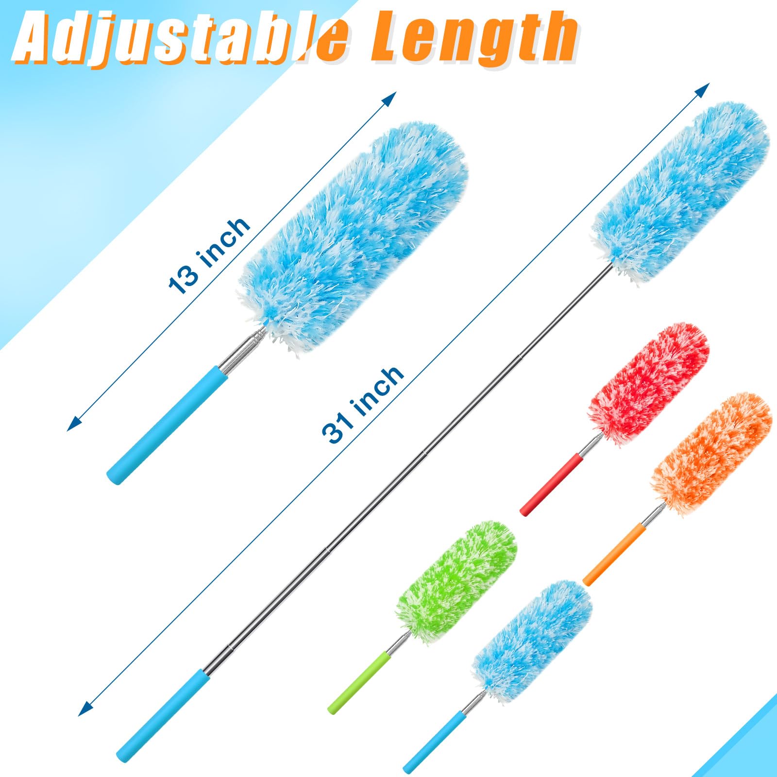 36 Pcs Microfiber Feather Duster for Cleaning (36 Count)