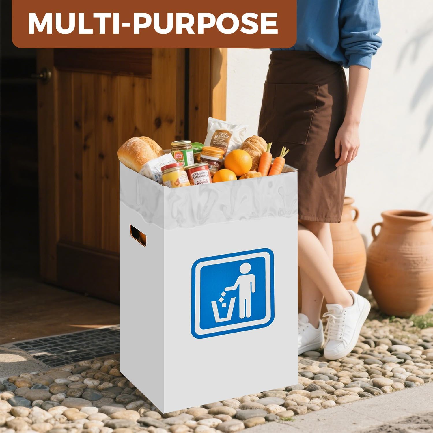 13 Gallon Cardboard Trash cans for Events