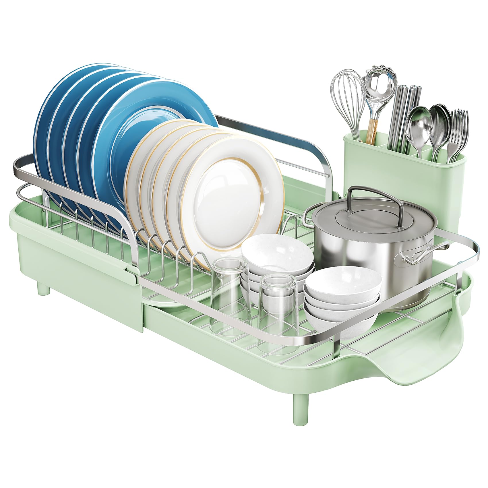 Expandable Dish Drying Rack for Kitchen Counter