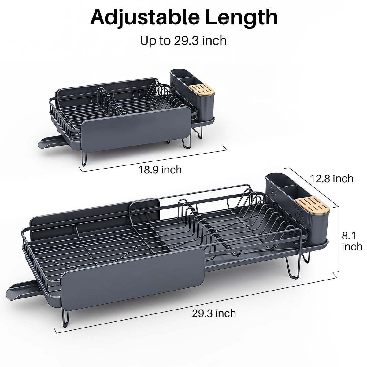 Large Dish Drying Rack for Kitchen Counter