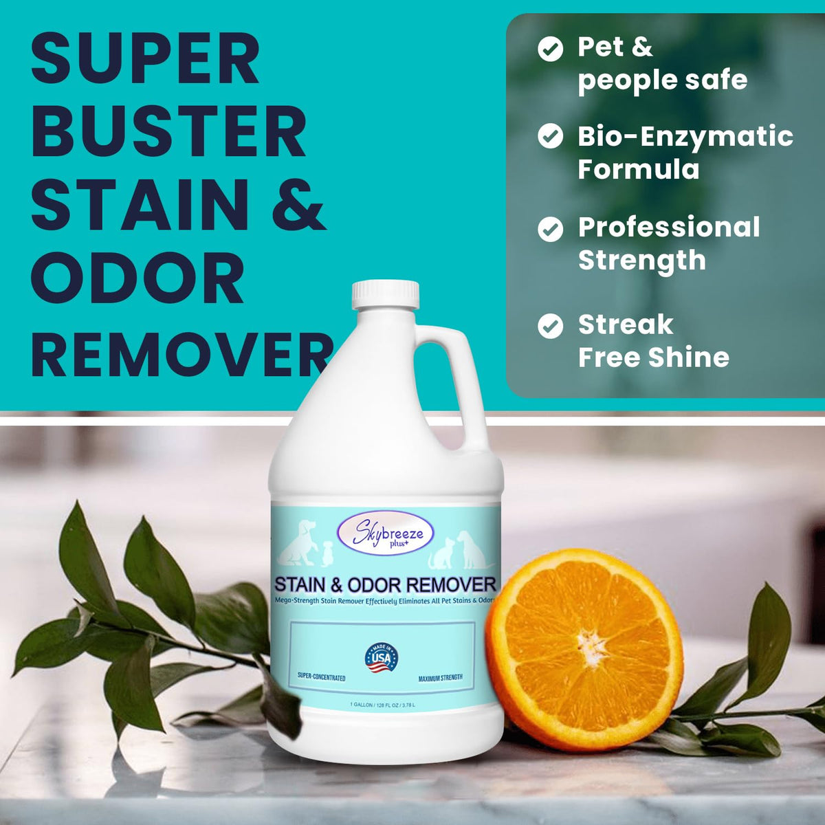 Pet Stain Odor eliminator (128 Fl Oz)