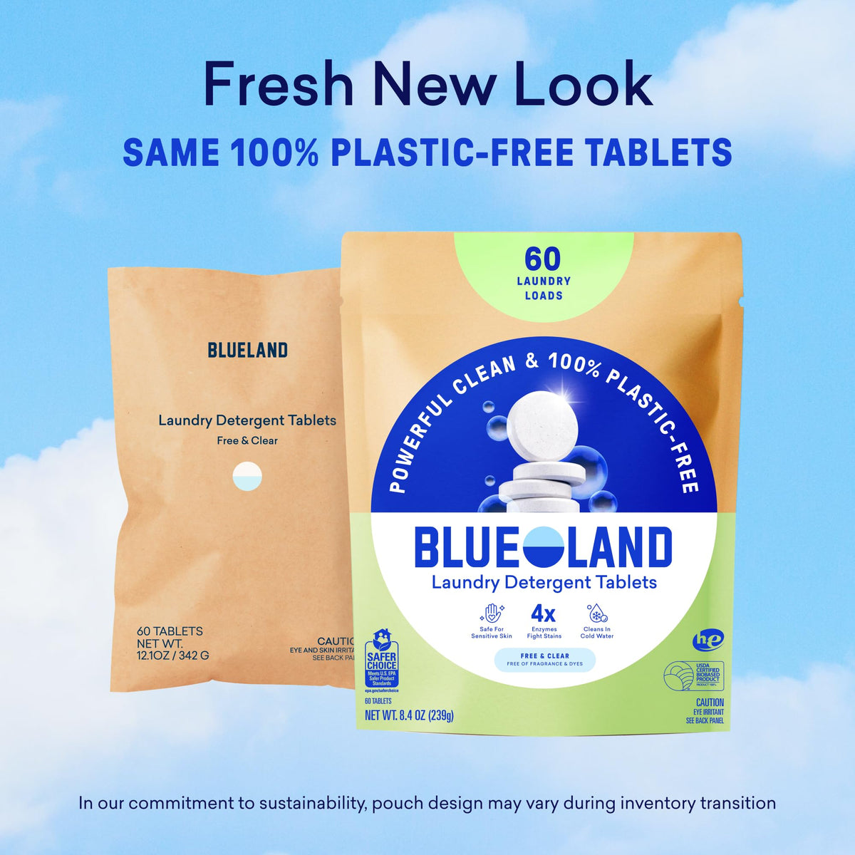 100% Plastic Free Laundry Detergent Tablets (120 Count) - ModHome Supplies
