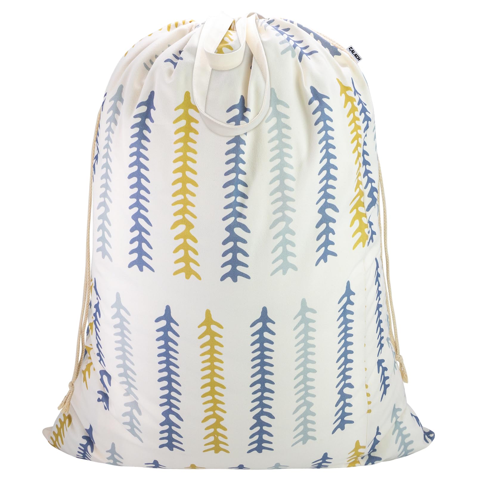 Thick Canvas Laundry Bag with Handles & Drawstring 30"Wx35"H