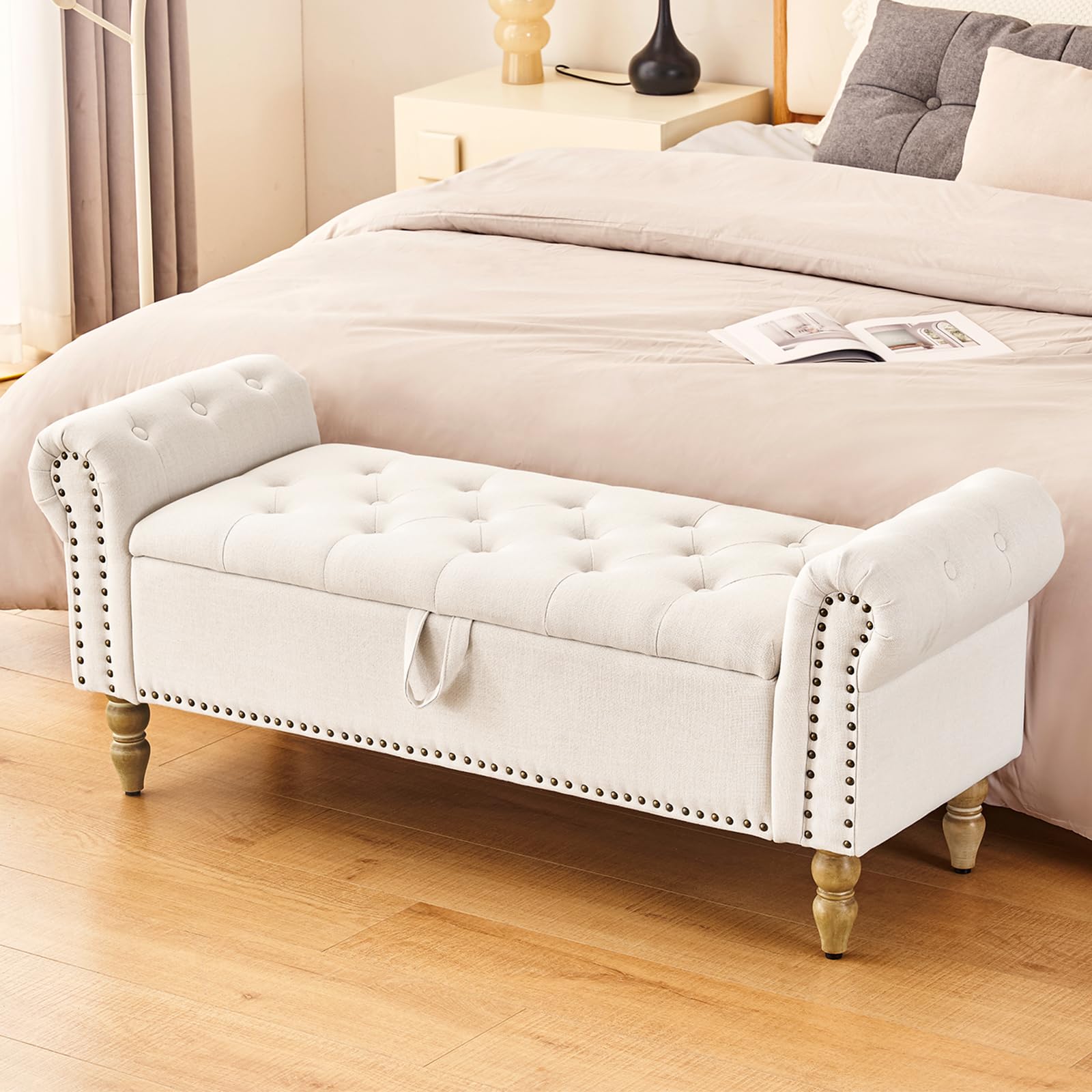Storage Bedroom Bench for End of Bed