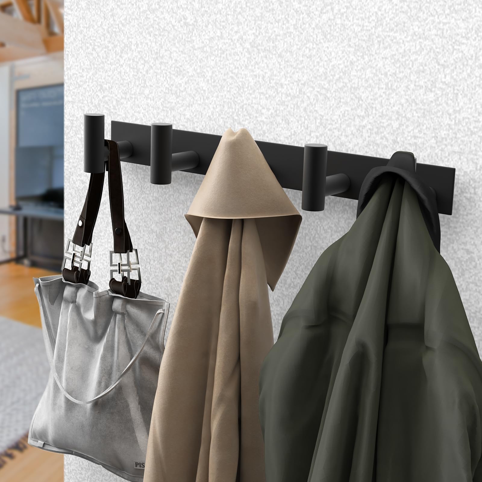 5 T Shaped Wall Hooks