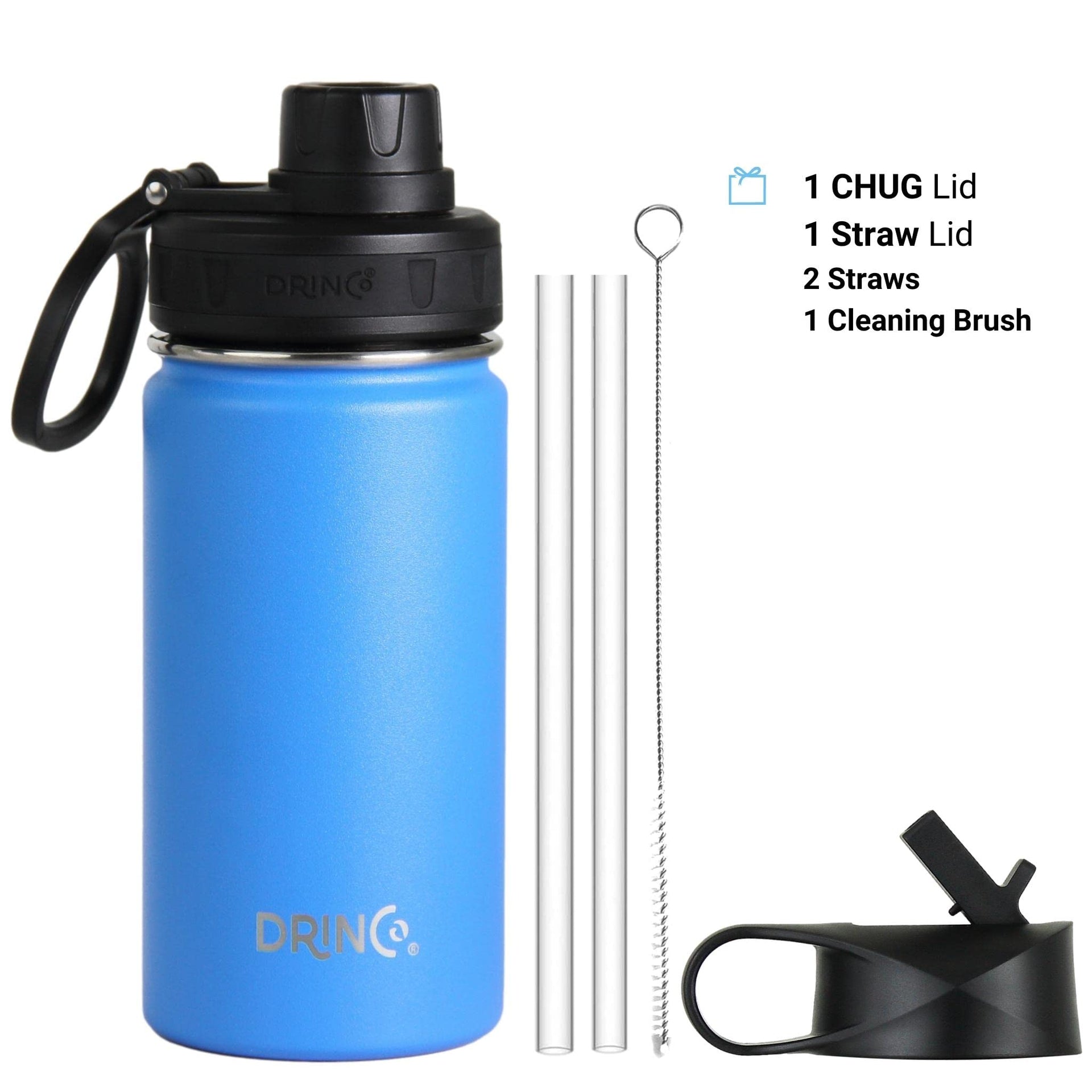 Stainless Steel Water Bottle Spout Lid Vacuum Insulated Double Wall Water Bottle Wide Mouth