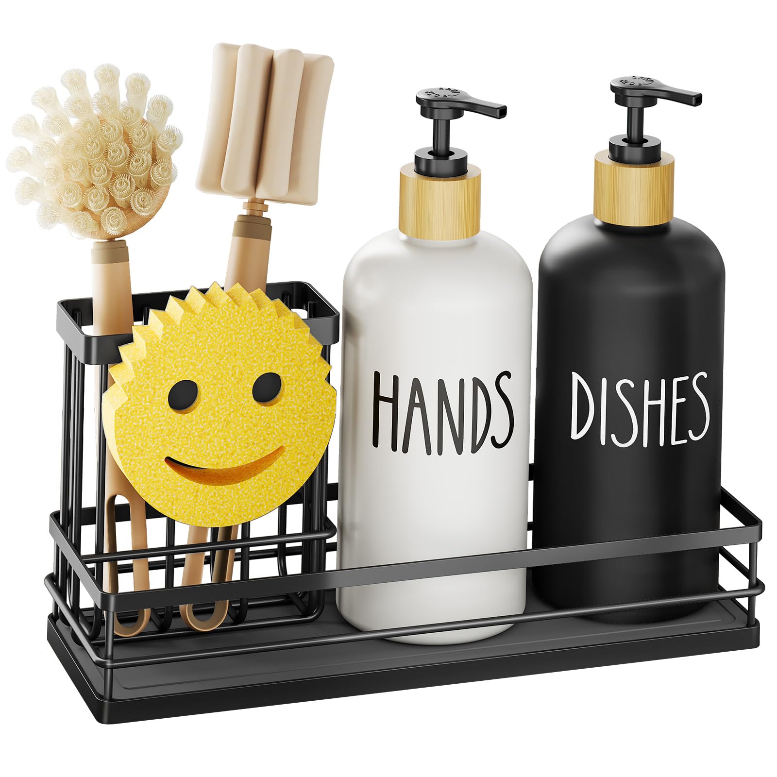Kitchen Dish Soap Dispenser Set