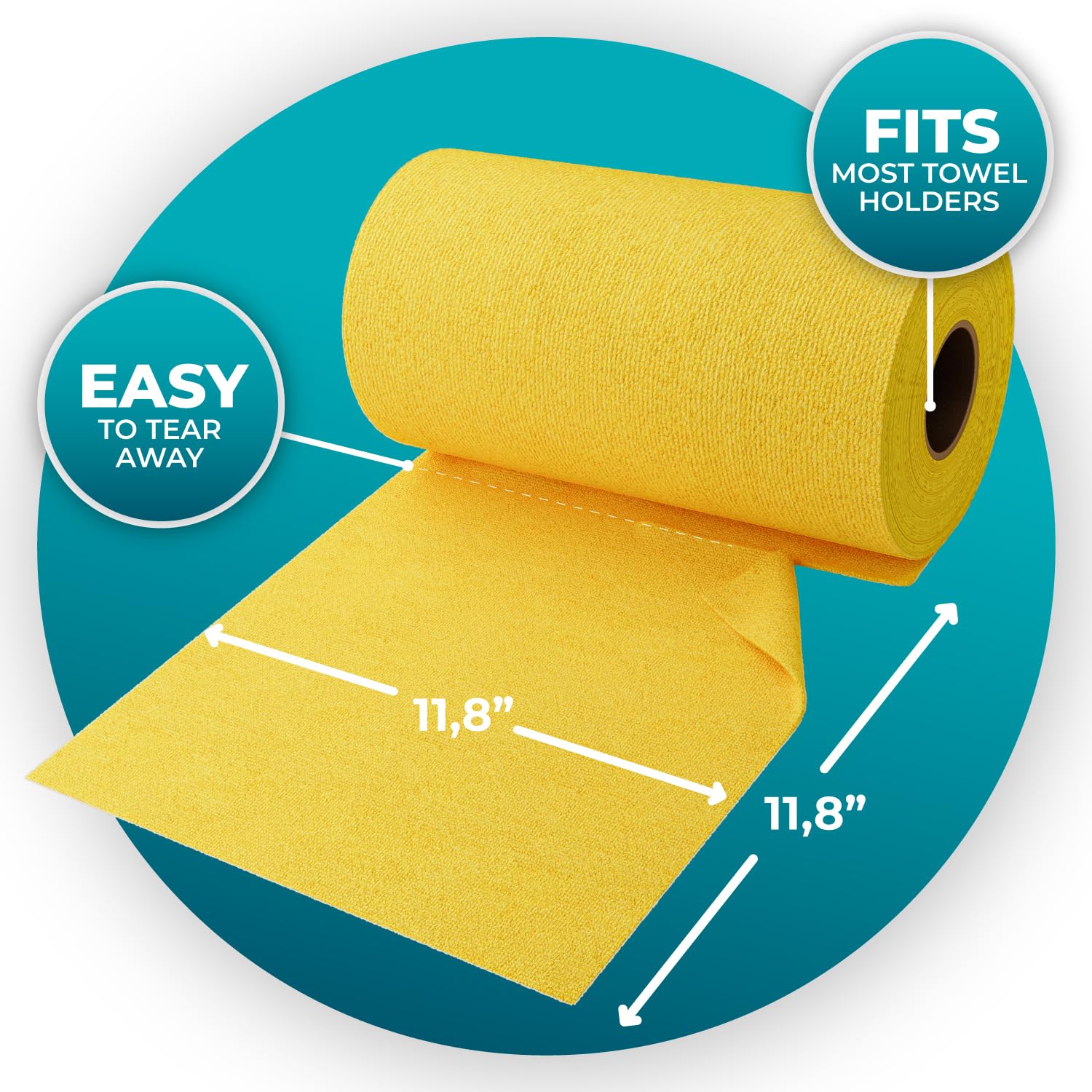 200 Pack Microfiber Cleaning Cloth Roll (200 Count)