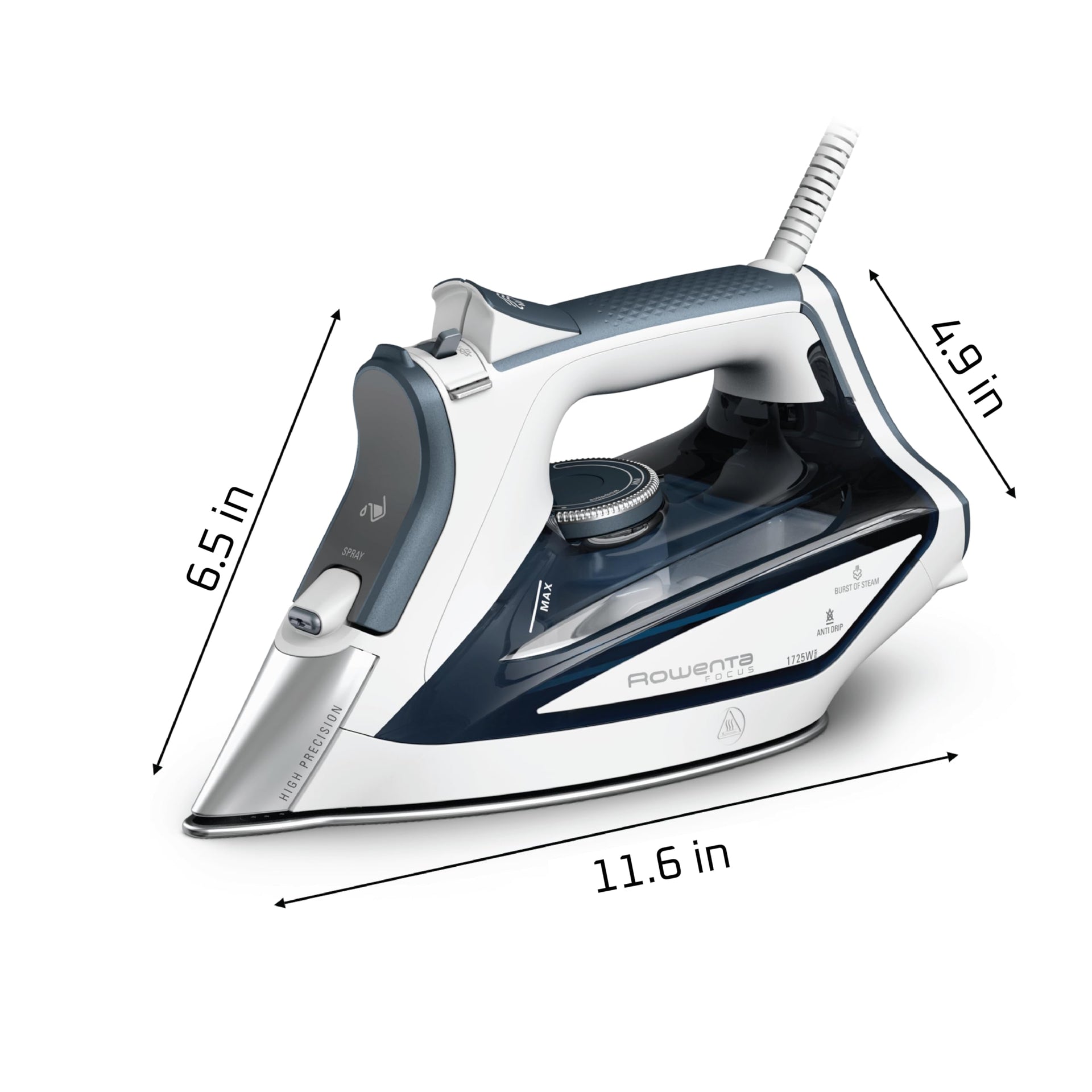 Focus Excel Steam Iron for Clothes