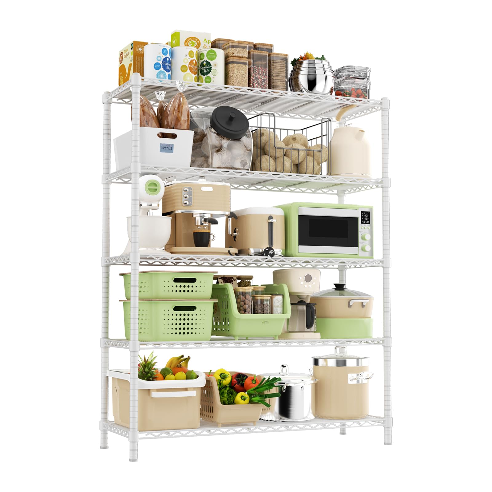 45" W x 20" D x 72" H Heavy Duty Wire Shelving Unit