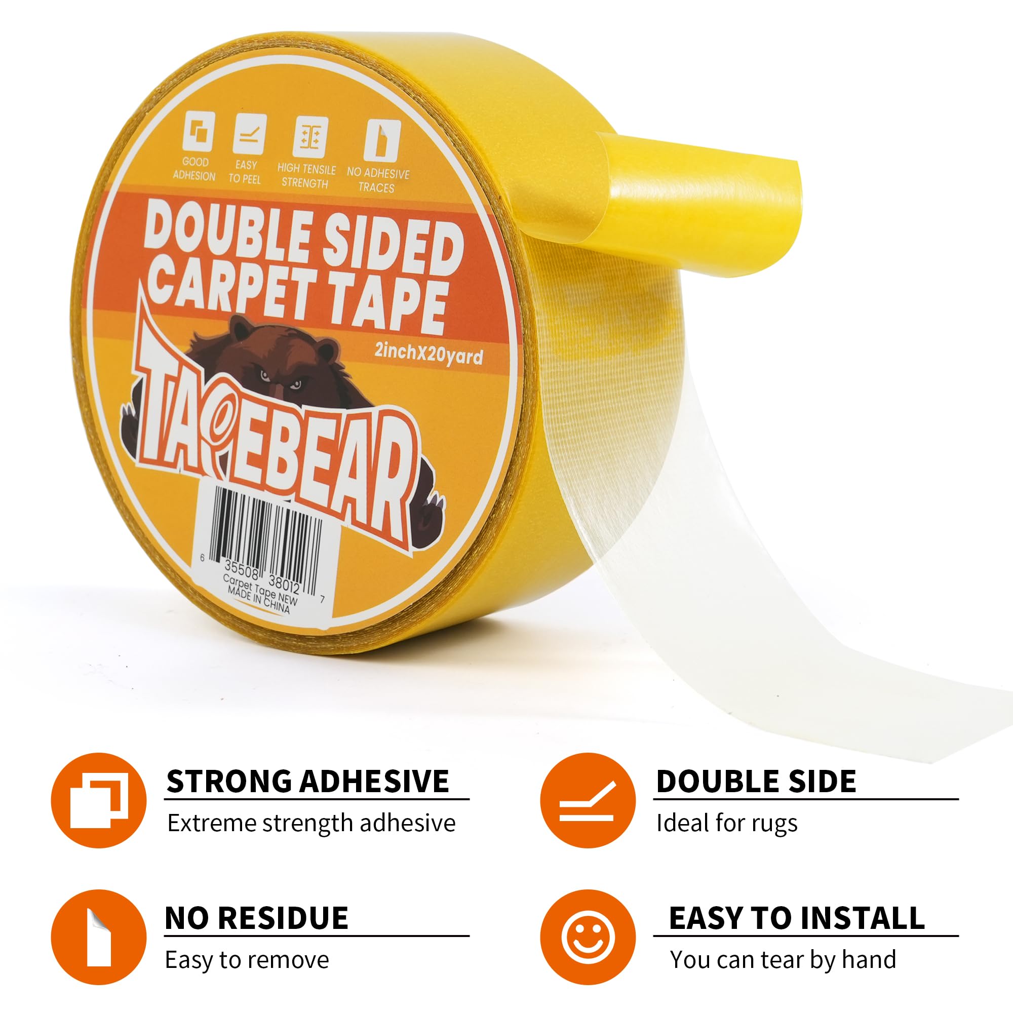 Double Sided Carpet Tape 2Inch x 20Yards