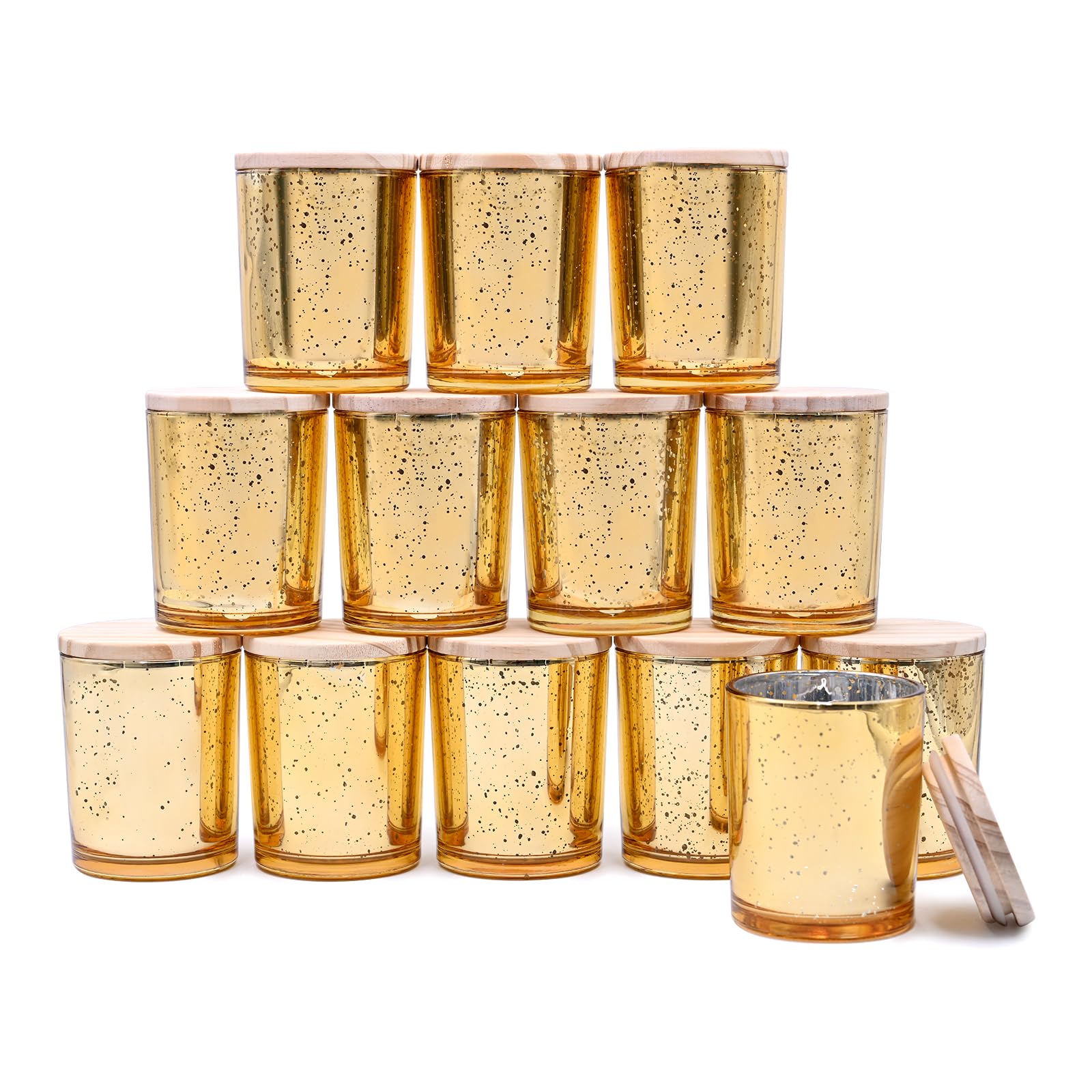 Thick Candle Jars for Making Candles 12 Pcs (12 Count)