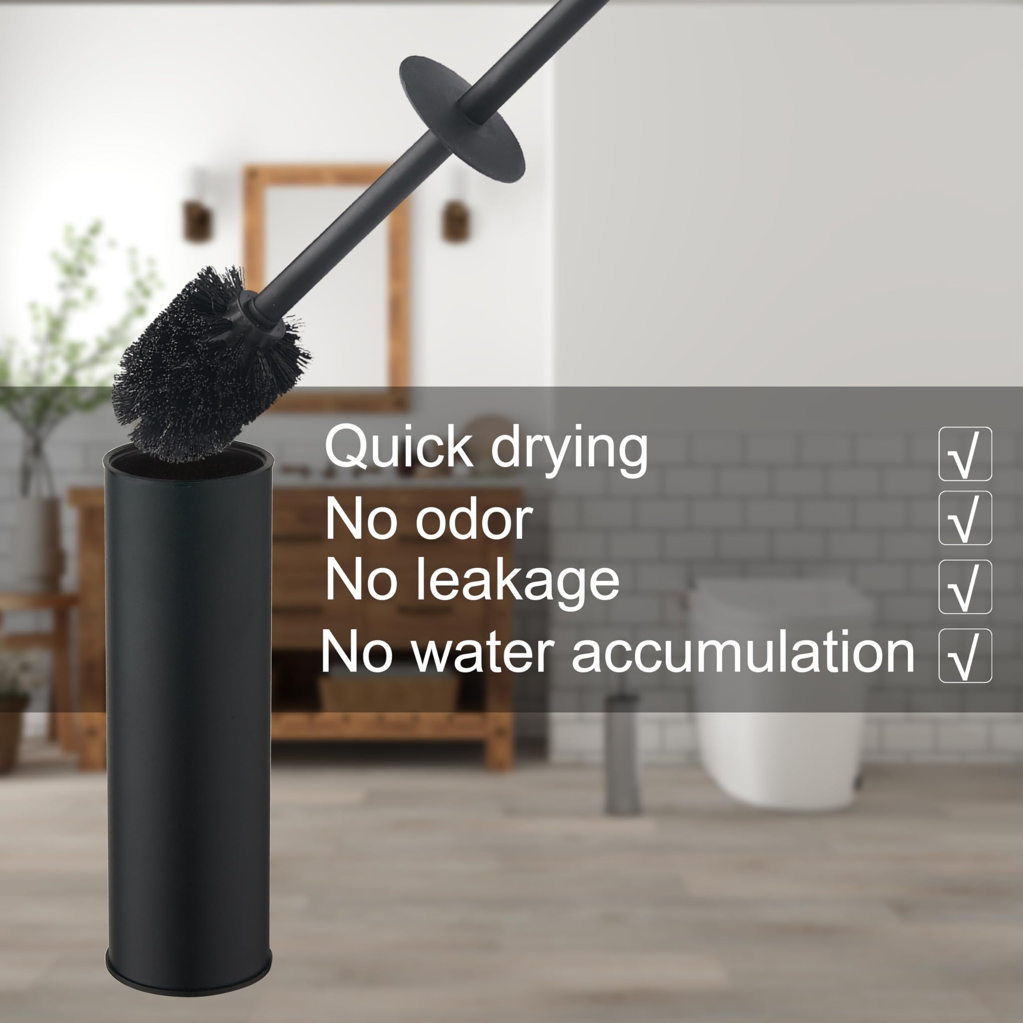 Toilet Brush and Holder (2 Count)