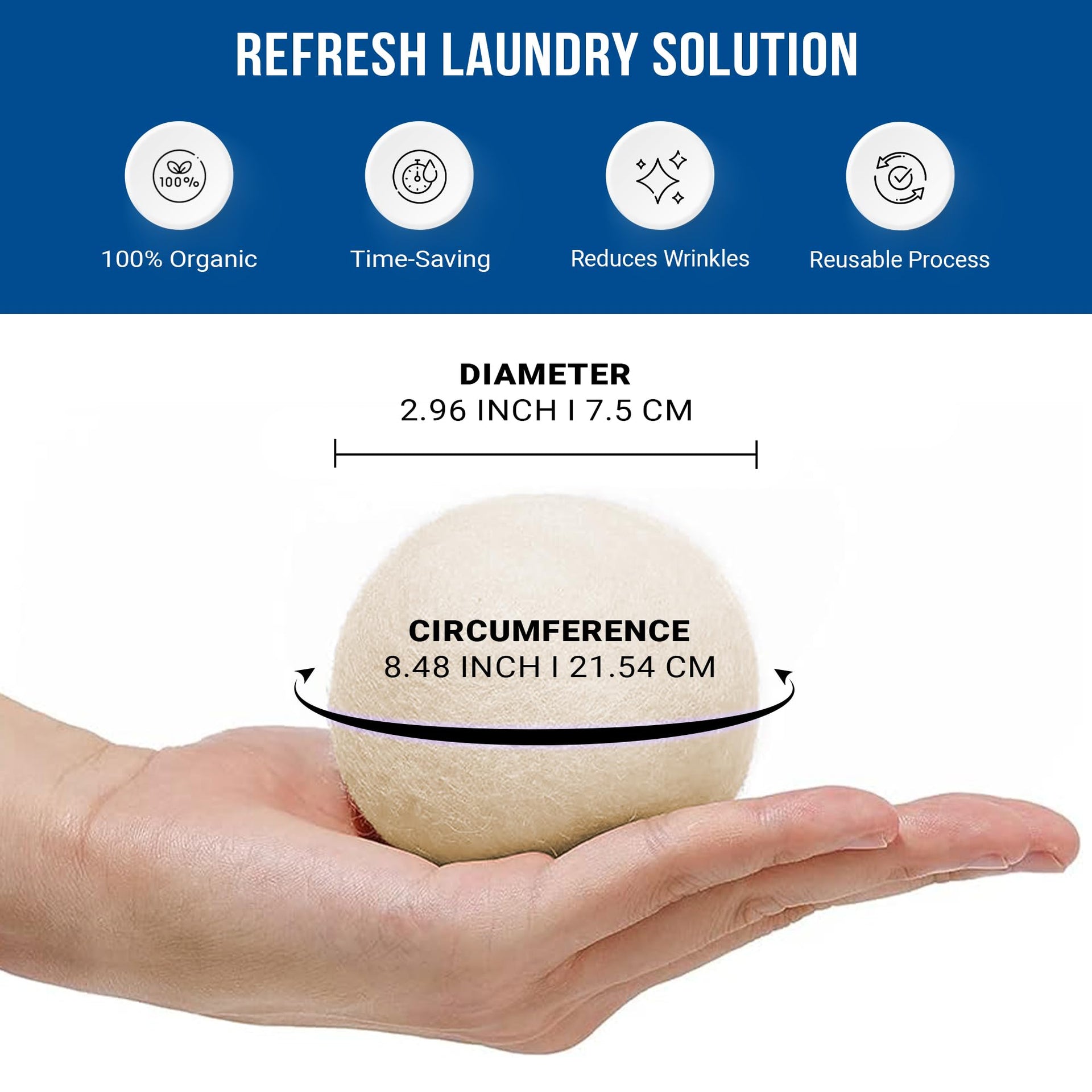 Quality Wool Dryer Balls (4 Count)