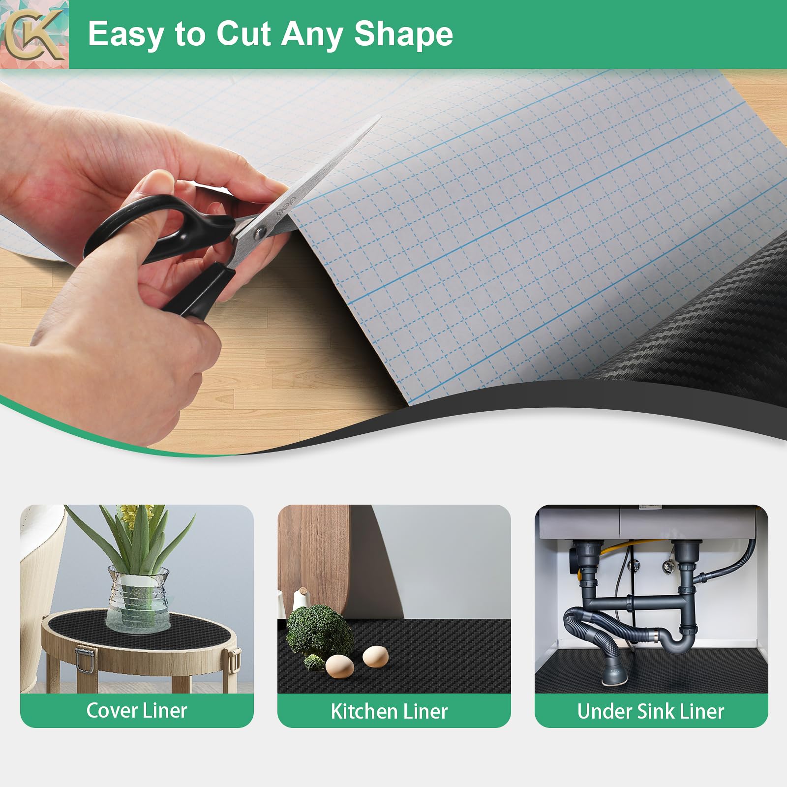 Self Adhesive Shelf Liner Kitchen Liner (2050.15 sq inches)