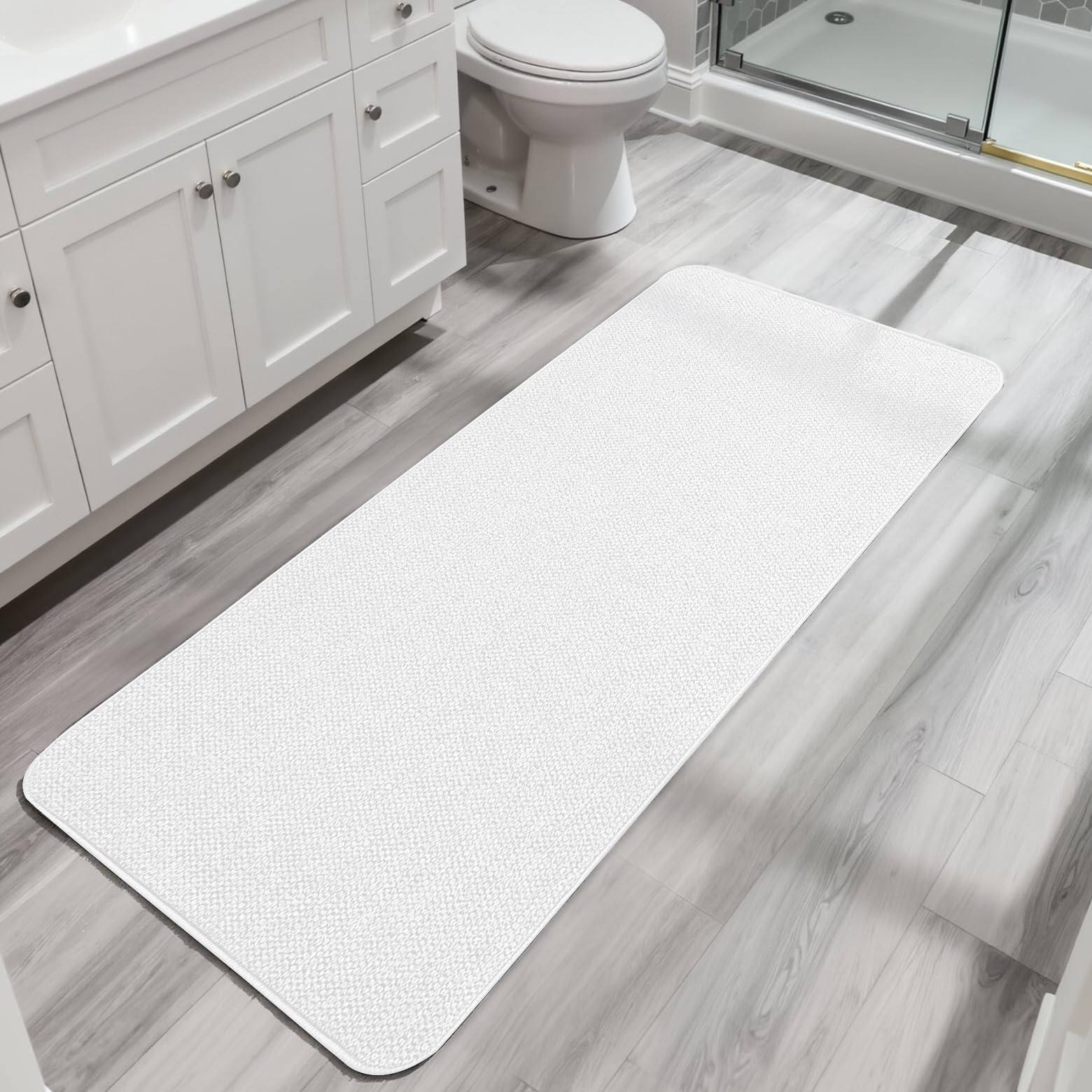Bath Mat Ultra Thin Bathroom Runner Rugs (6.96 Sq Ft)