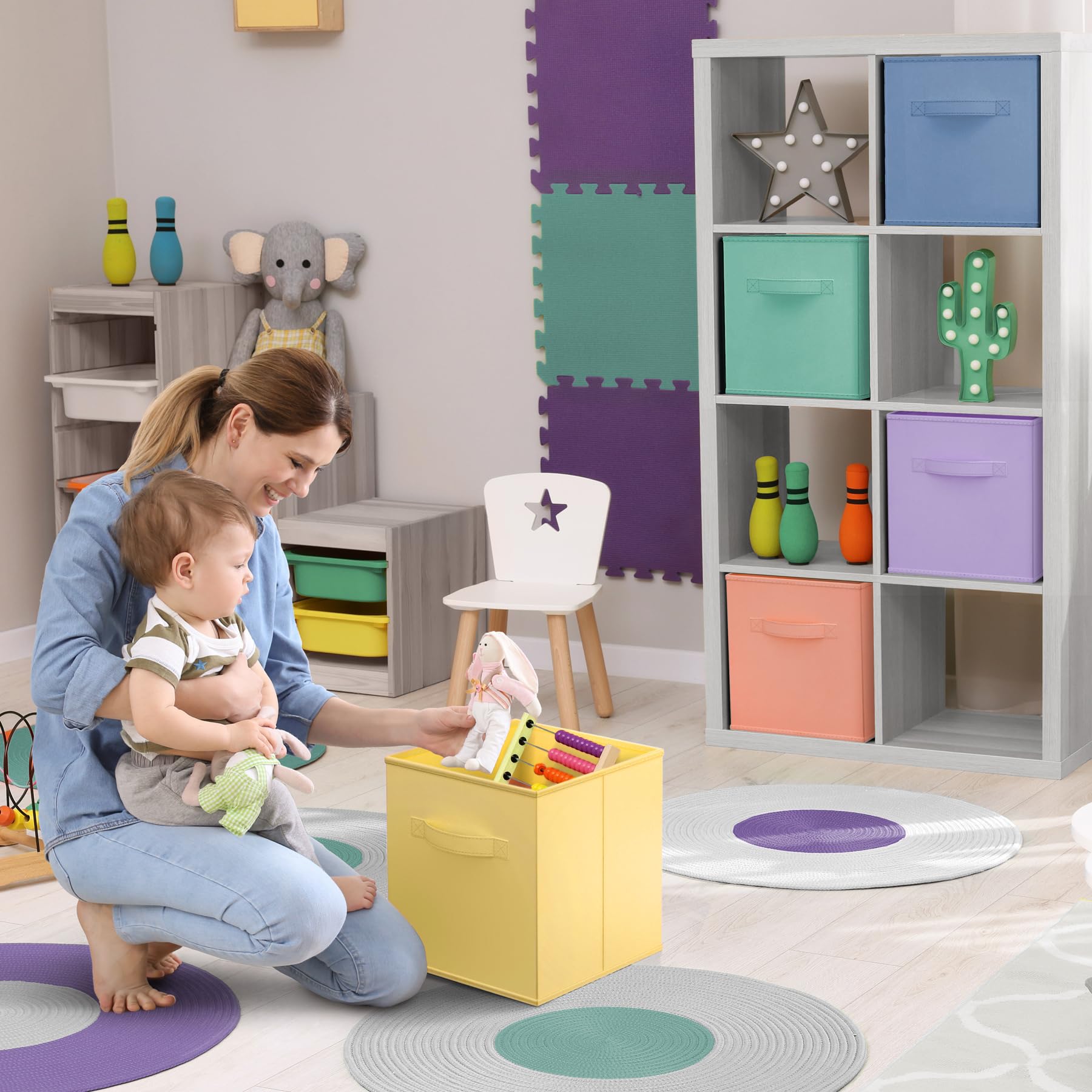 11 Inch Fabric Storage Cubes (6 Count)