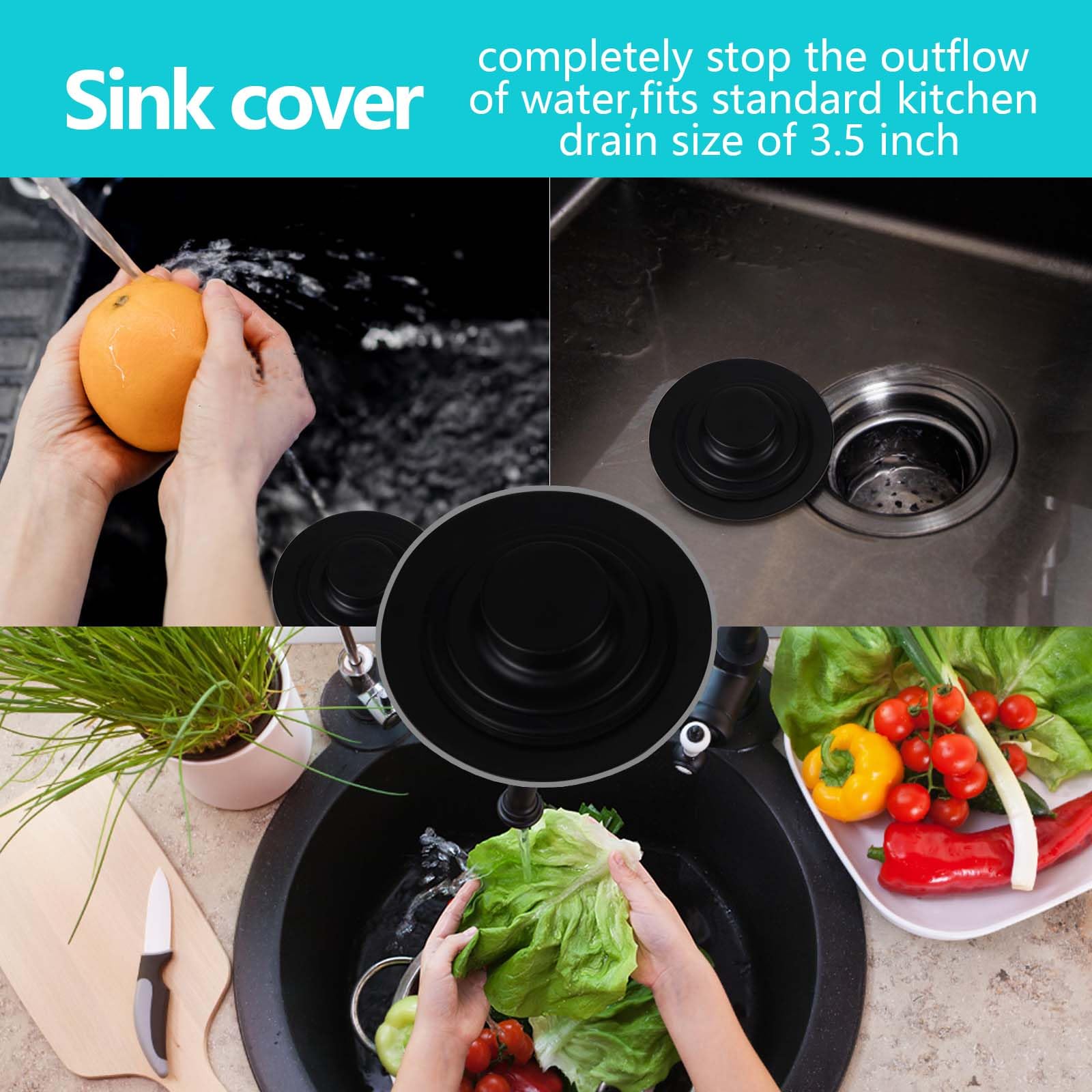 3 PCS Kitchen Sink Stopper Strainer