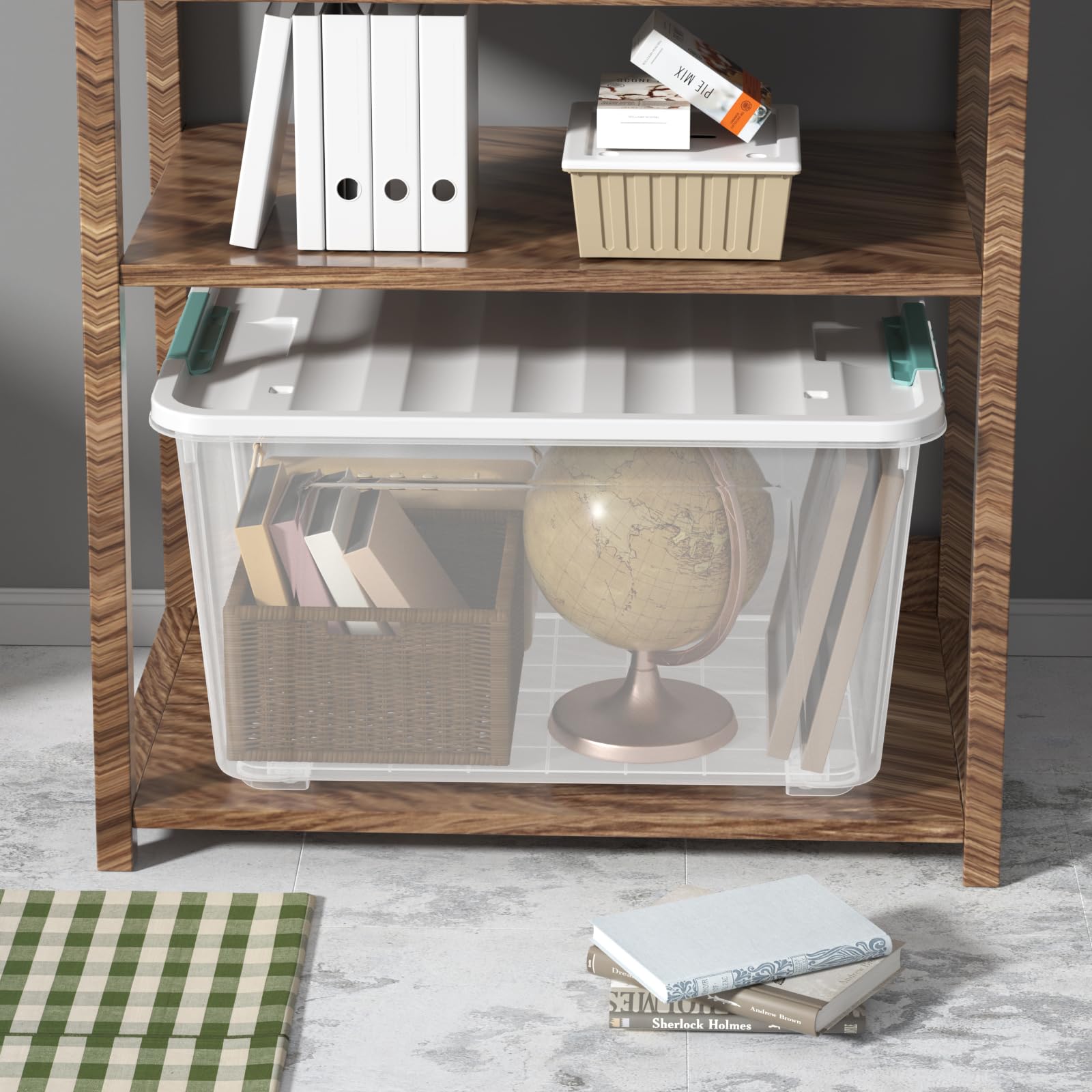 85 Qt Storage Box with Latching Lid (2 Count)