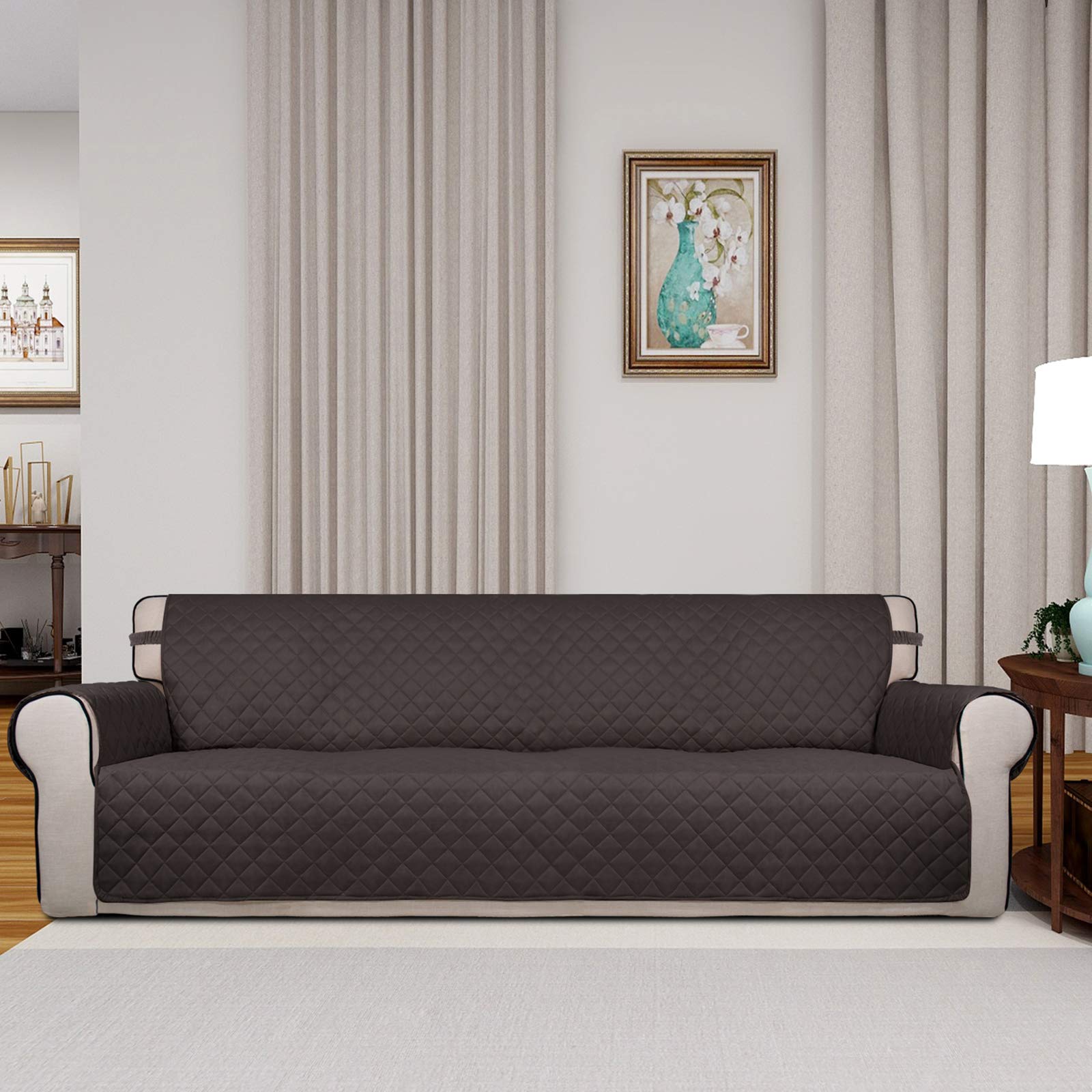 Reversible Quilted Couch Covers for Dogs Sofa Cover 4 Seater 88"