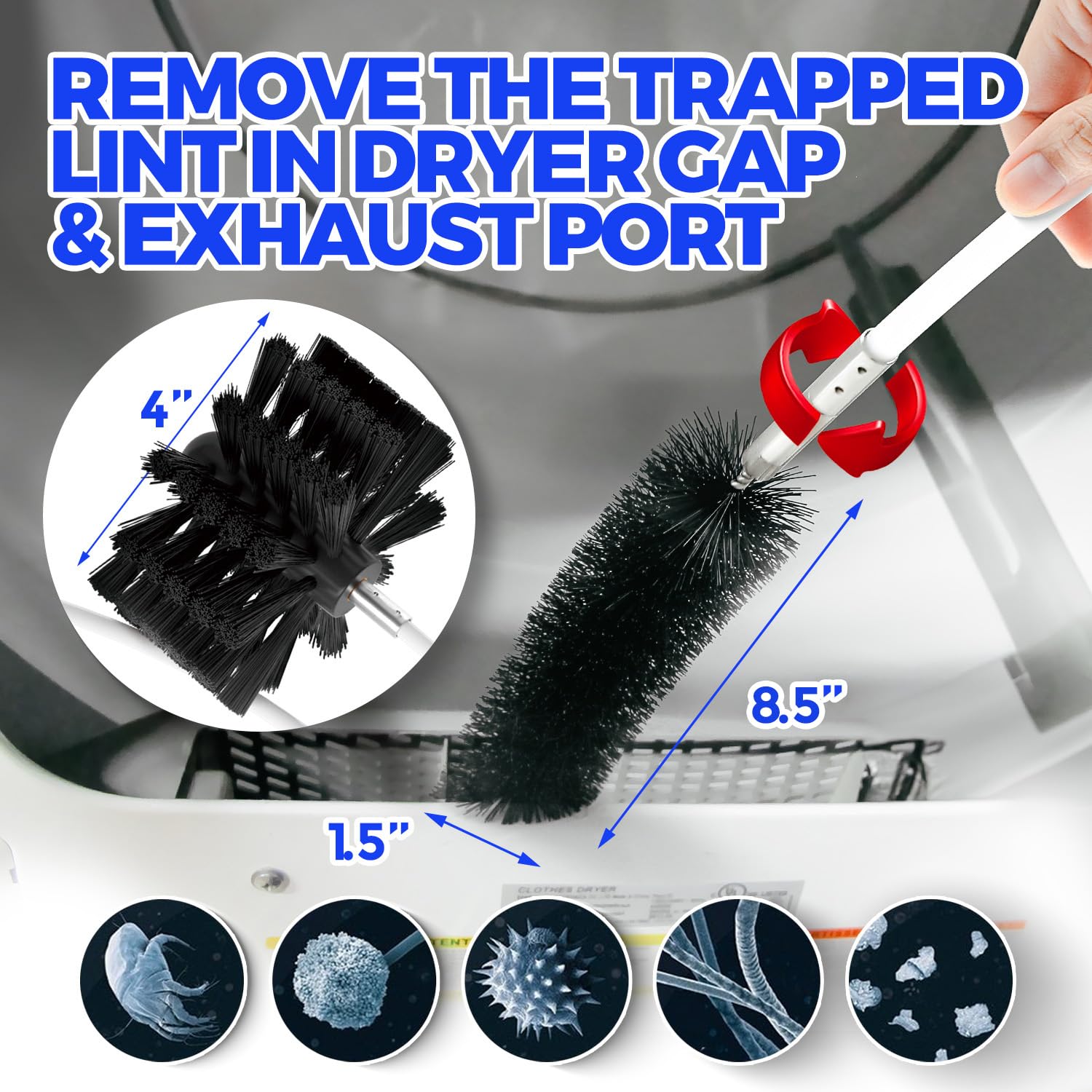 50Ft Dryer Vent Cleaner Kit