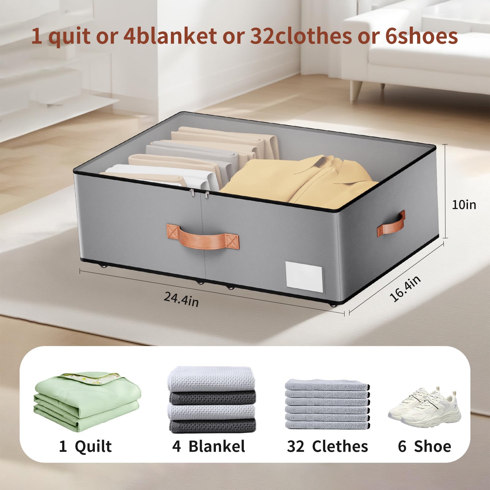 Under bed Storage With Wheels (2 Count)