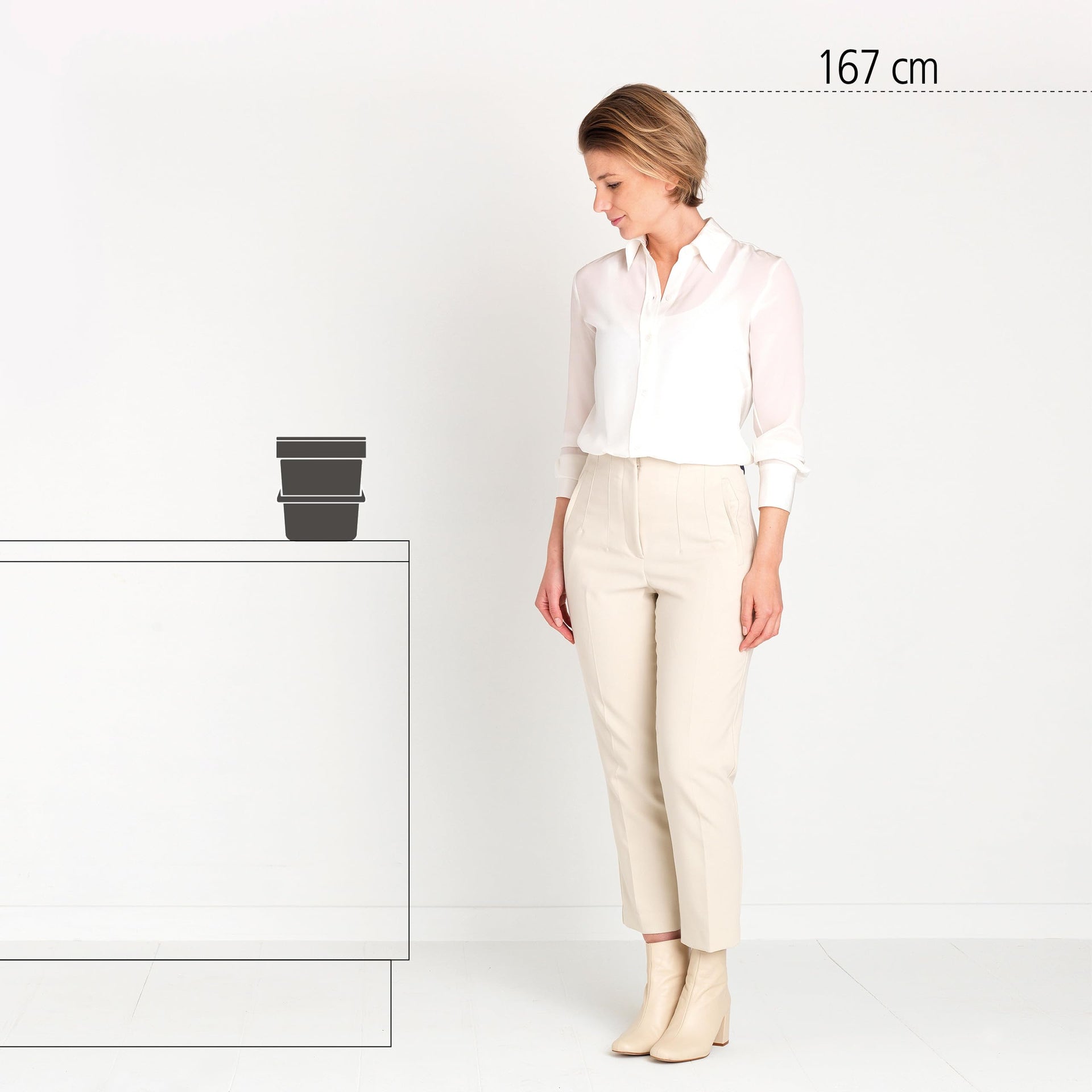 Sort & Go Kitchen Countertop Food Scraps Compost Bin