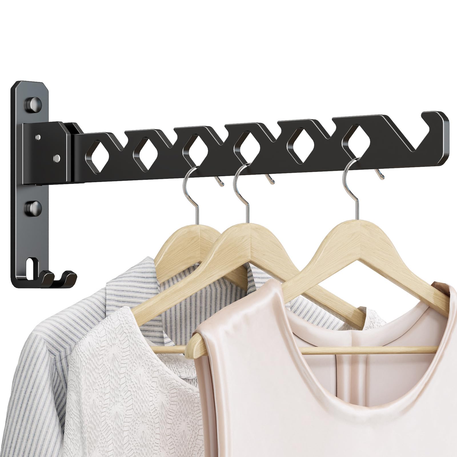 Wall Mounted Clothes Drying Rack (2 Count)