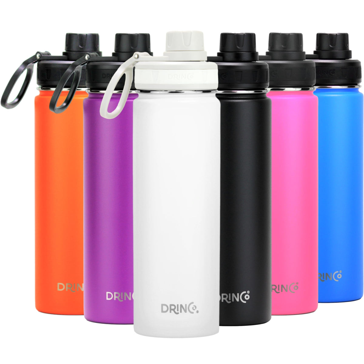 Stainless Steel Water Bottle Spout Lid Vacuum Insulated Double Wall Water Bottle Wide Mouth