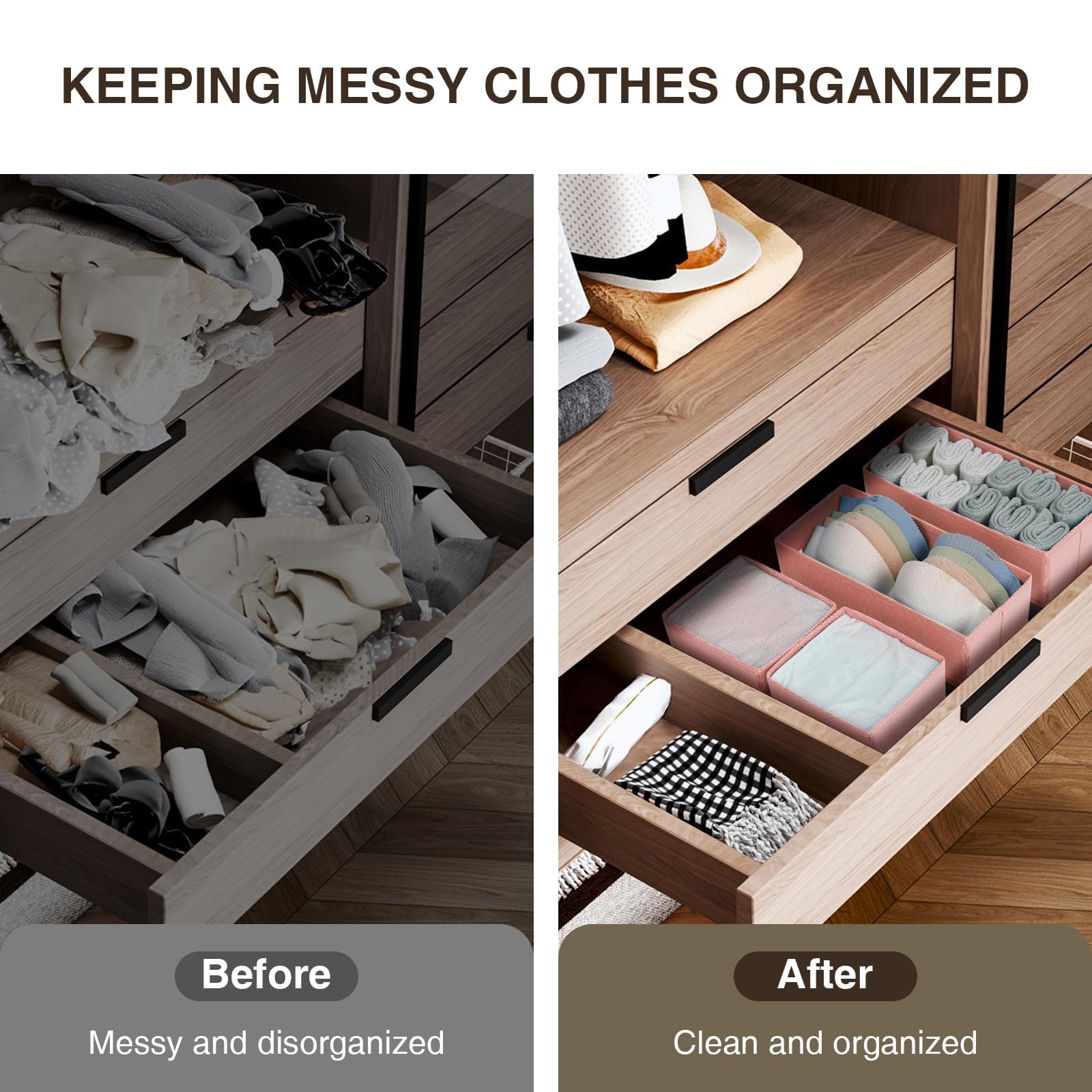 Drawer Organizer Clothes 15 Pack (15 Count)