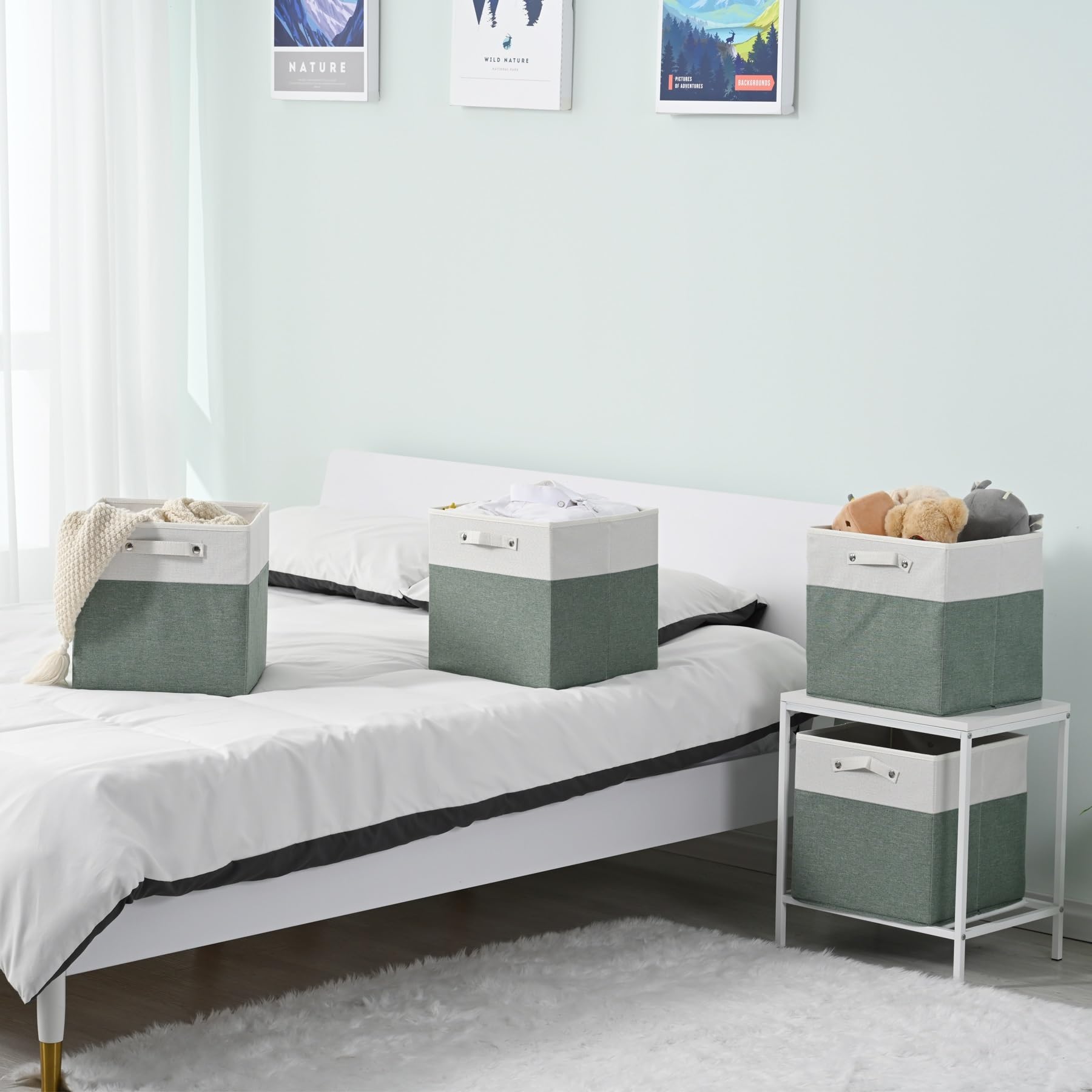 13x13x13 Storage Cube Bins 4 Pack