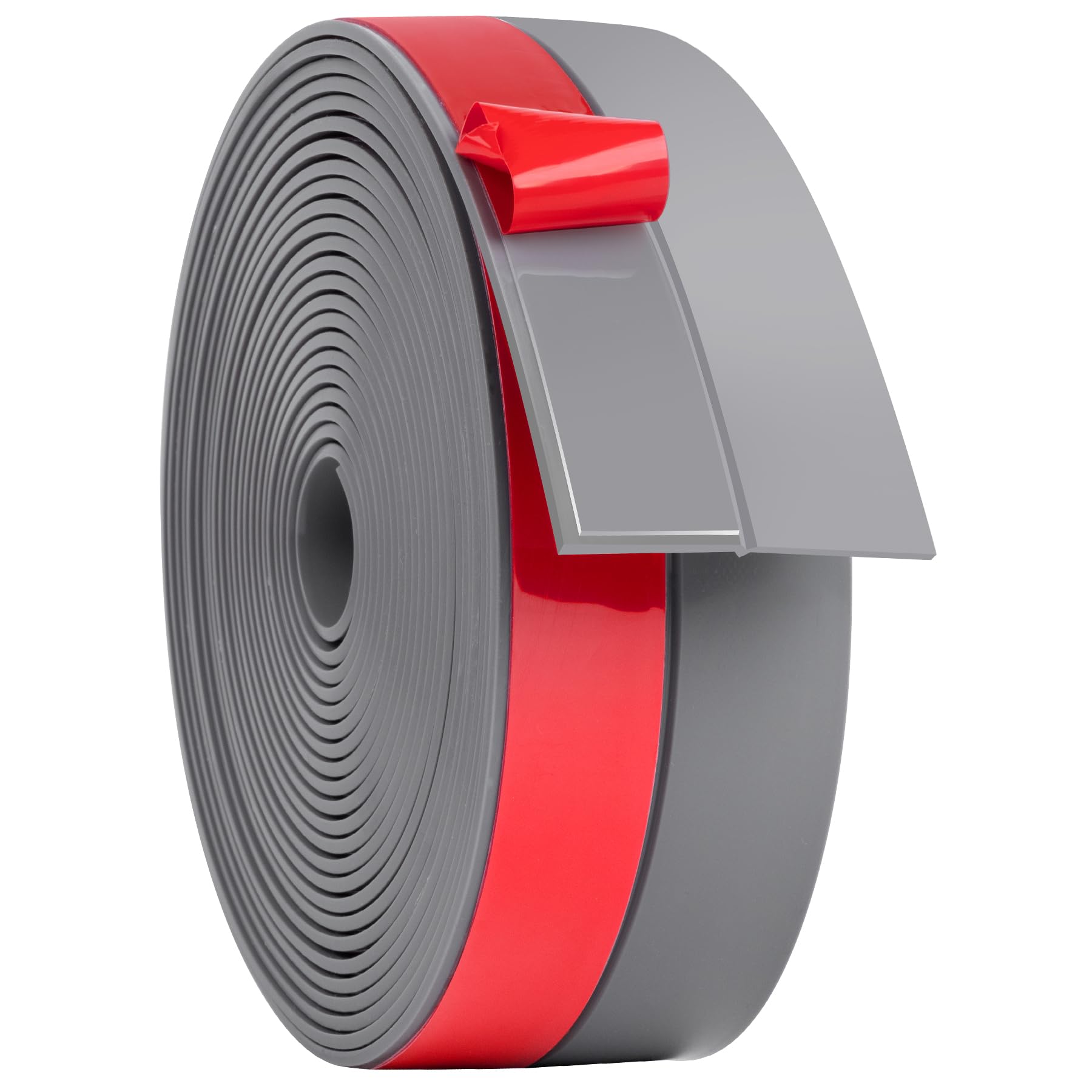 Weather Stripping Silicone Door Seal Strip 2 in x 20 ft Door Draft Stopper Self Adhesive Door Draft Tape (20 Foot)