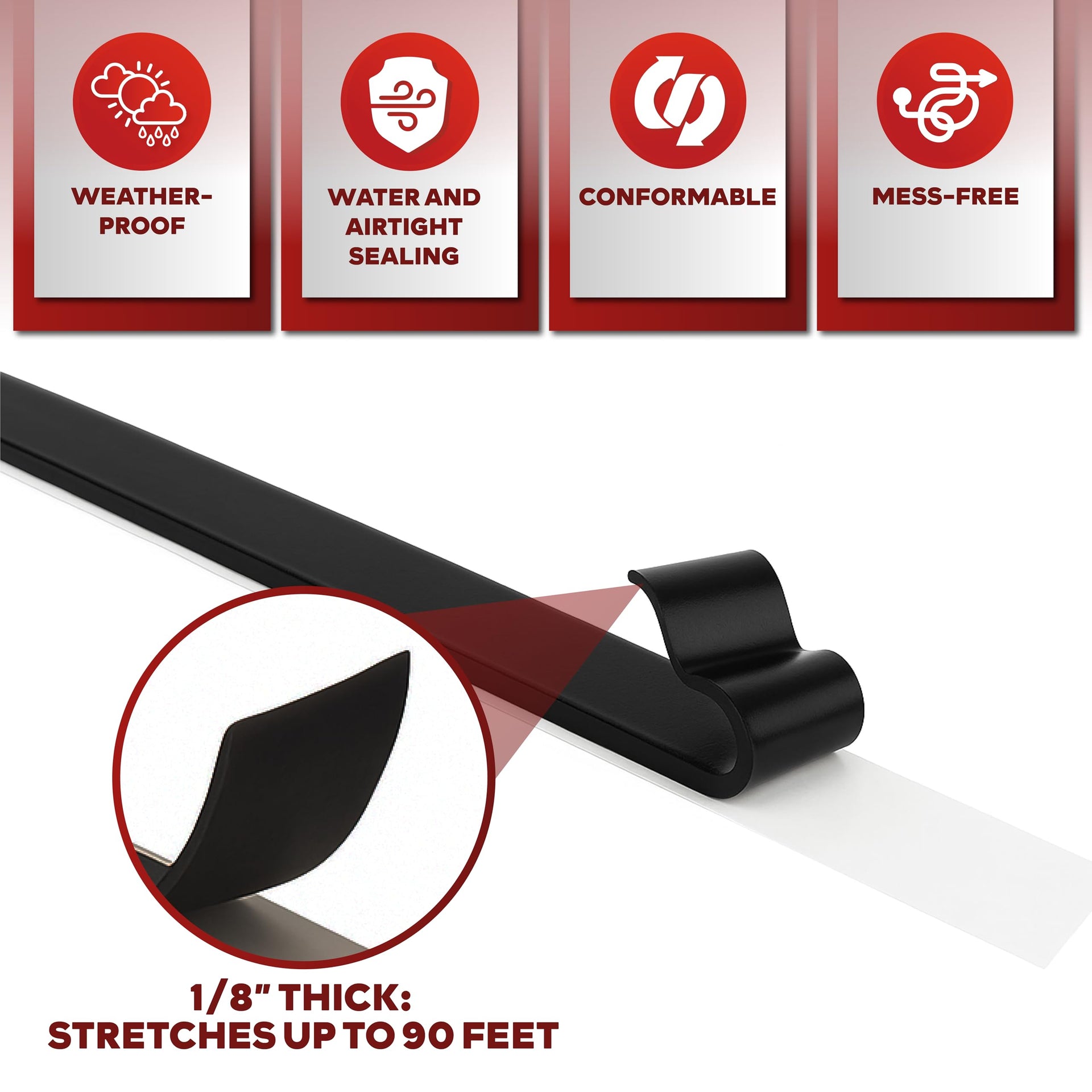 Butyl Tape RV Black (45 Foot)