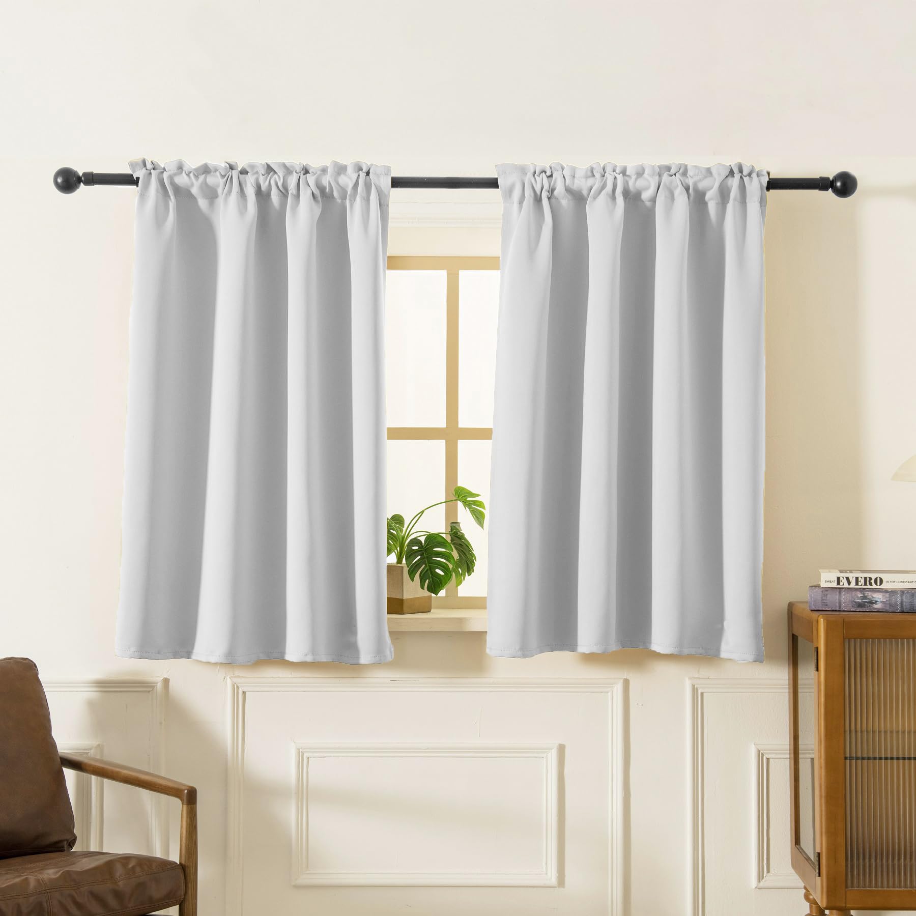 Blackout Curtains 45 Inches Long 2 Panels