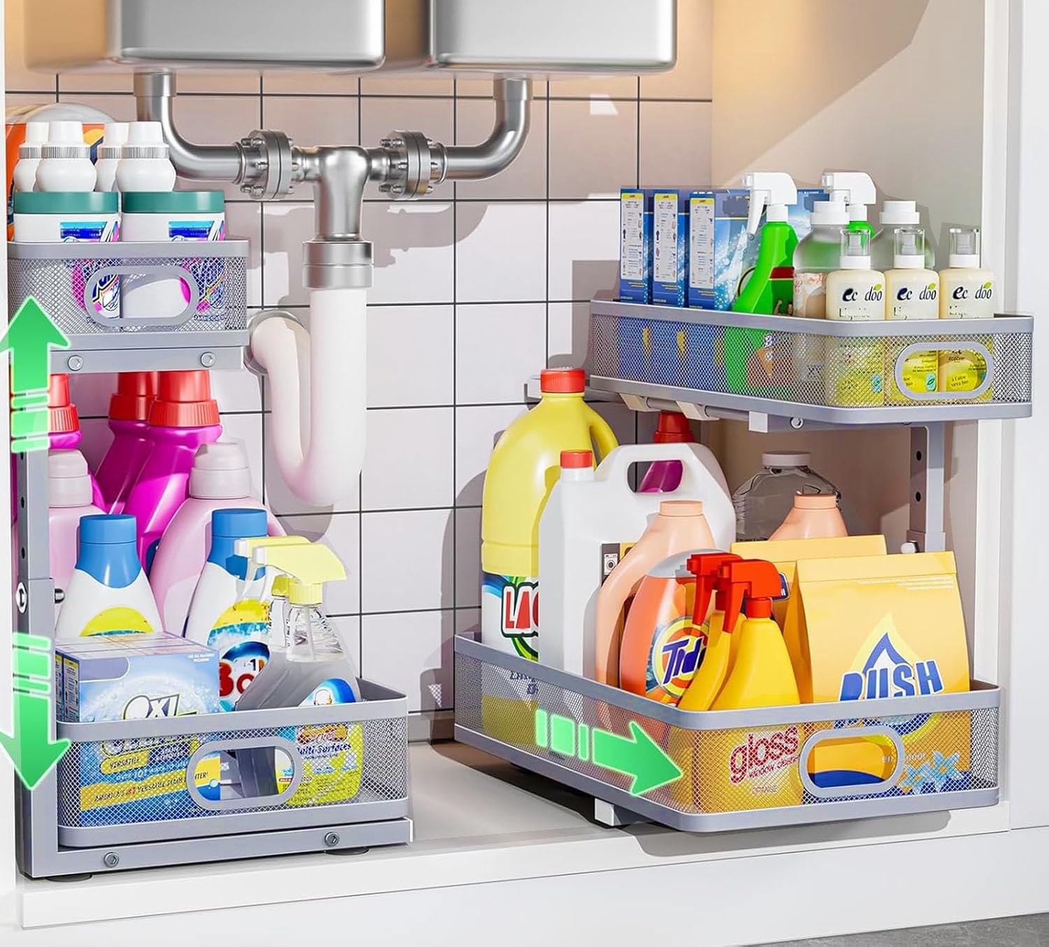Under Sink Organizer 2 Pack