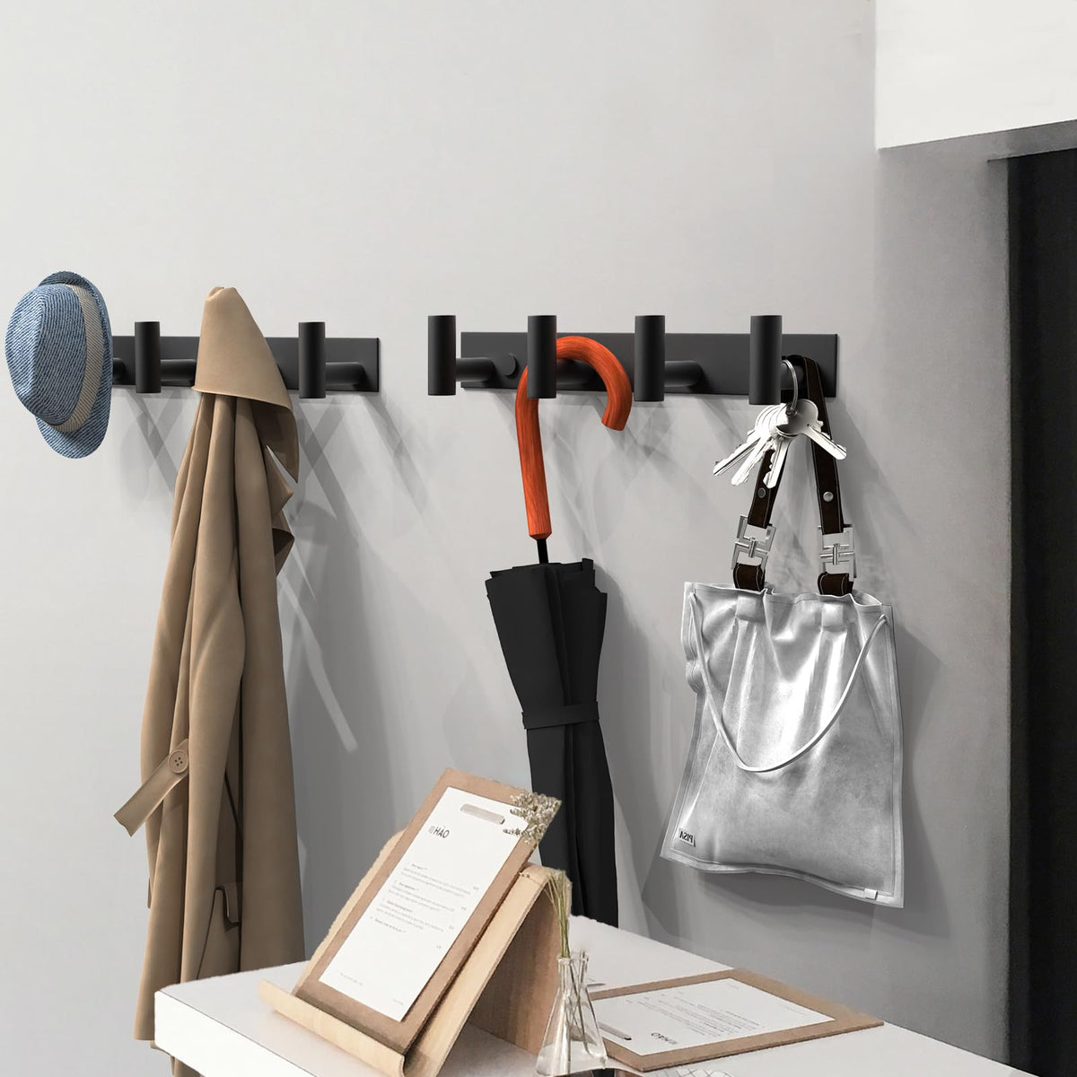 Hat and Coat Wall Mount Rack