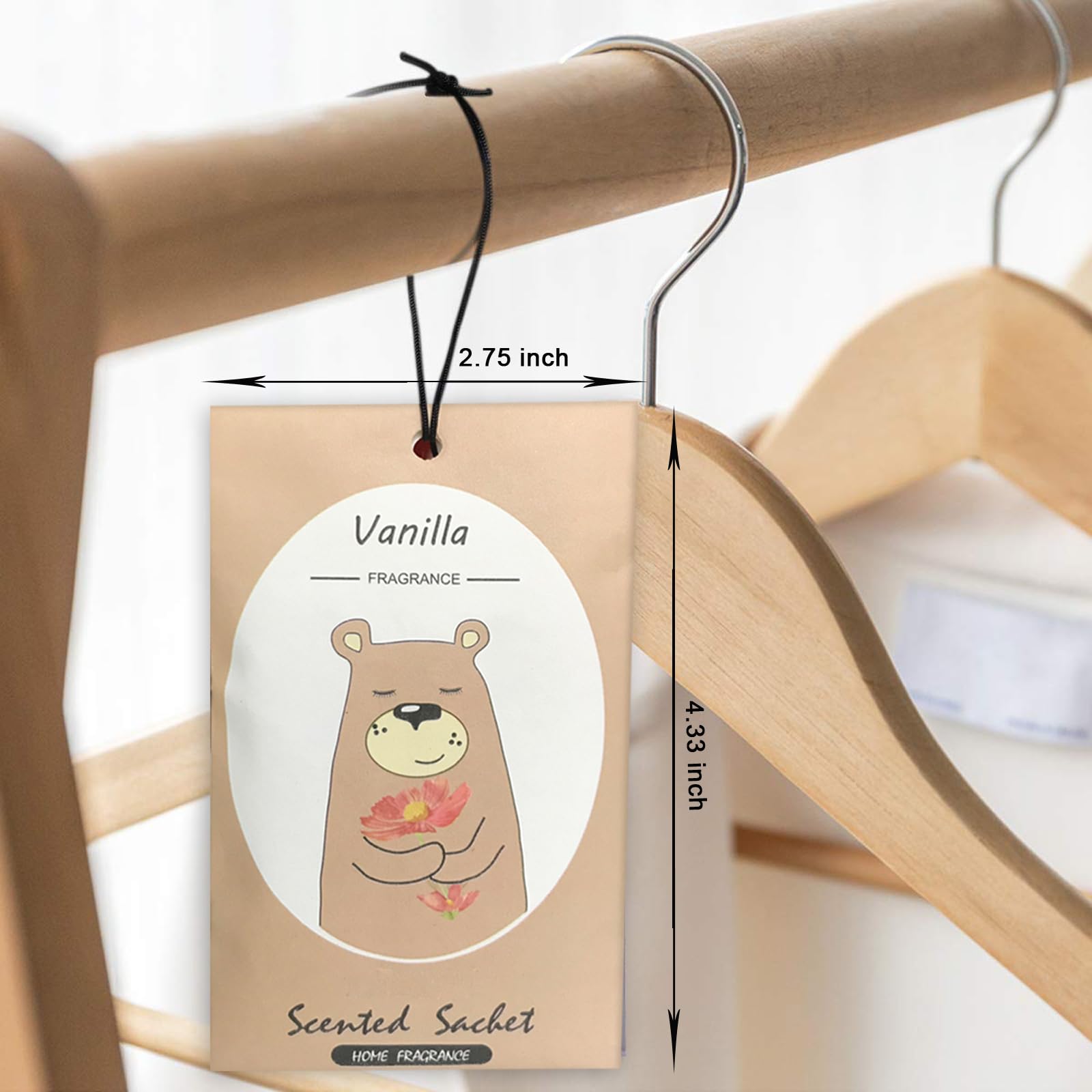 14 Packs Vanilla Scented Sachets for Drawers and Closets Gift Box (14 Count)