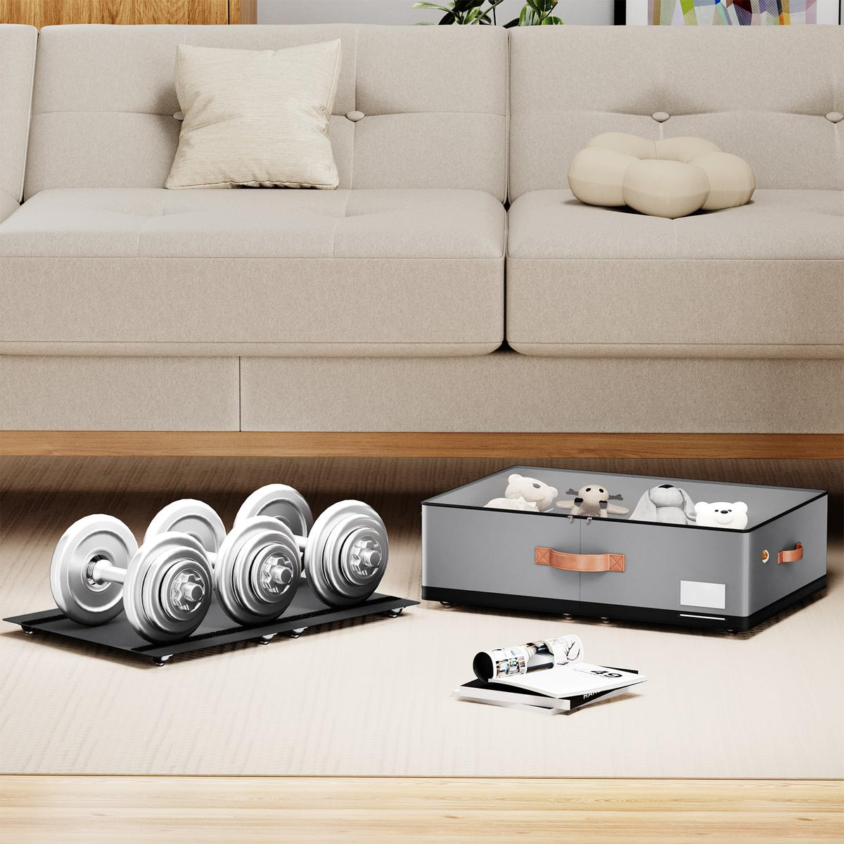 Under bed Storage With Wheels (2 Count)
