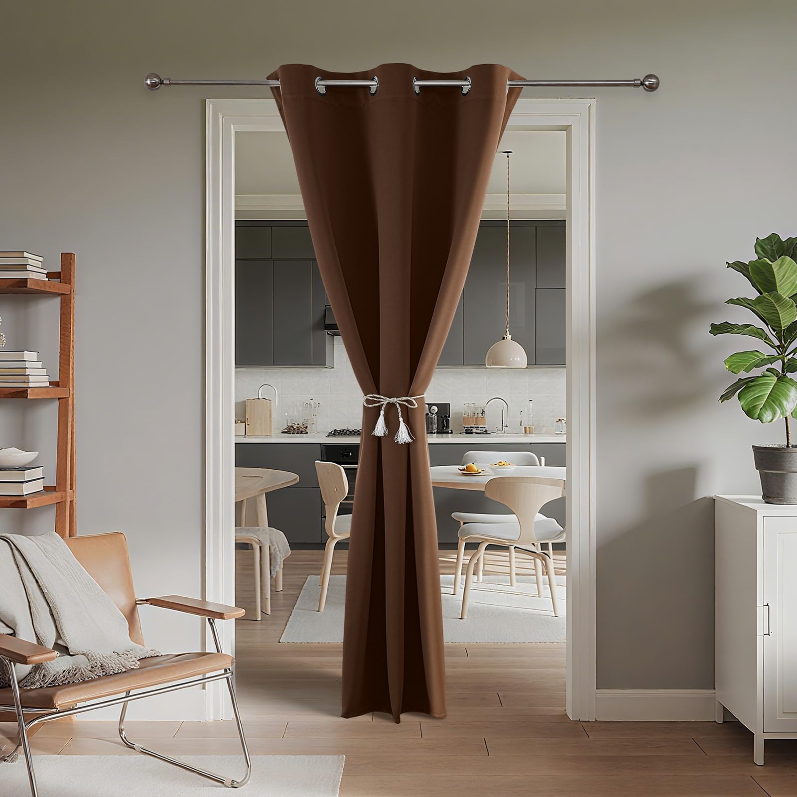 Door Curtain Blackout Curtains for Doorway Privacy Closet Drapes