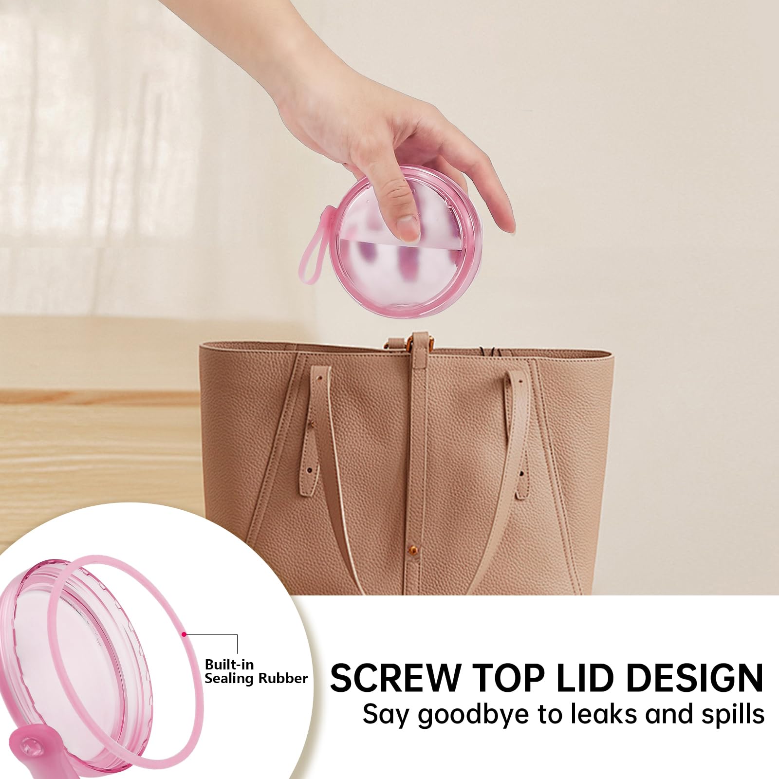 Denture Bath Case Denture Cleaning Cup with Lid Leak Proof