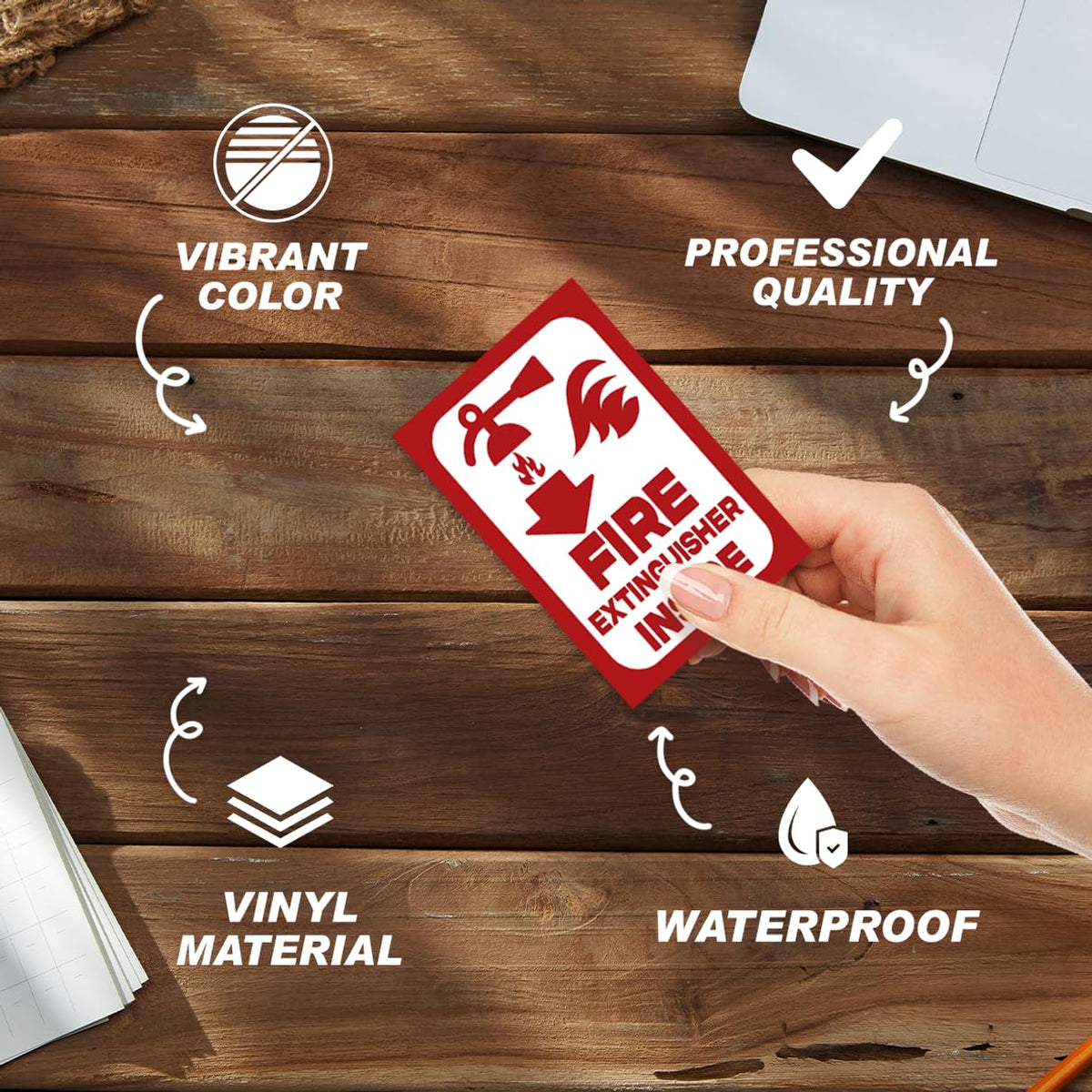Inside Warning Sticker Vinyl Decal for Warehouse Building Truck Vehicle Equipment Safety Sign 14Pcs Pack Stickers Car Water Bottles Bedroom Laptop Hat (14 Count)