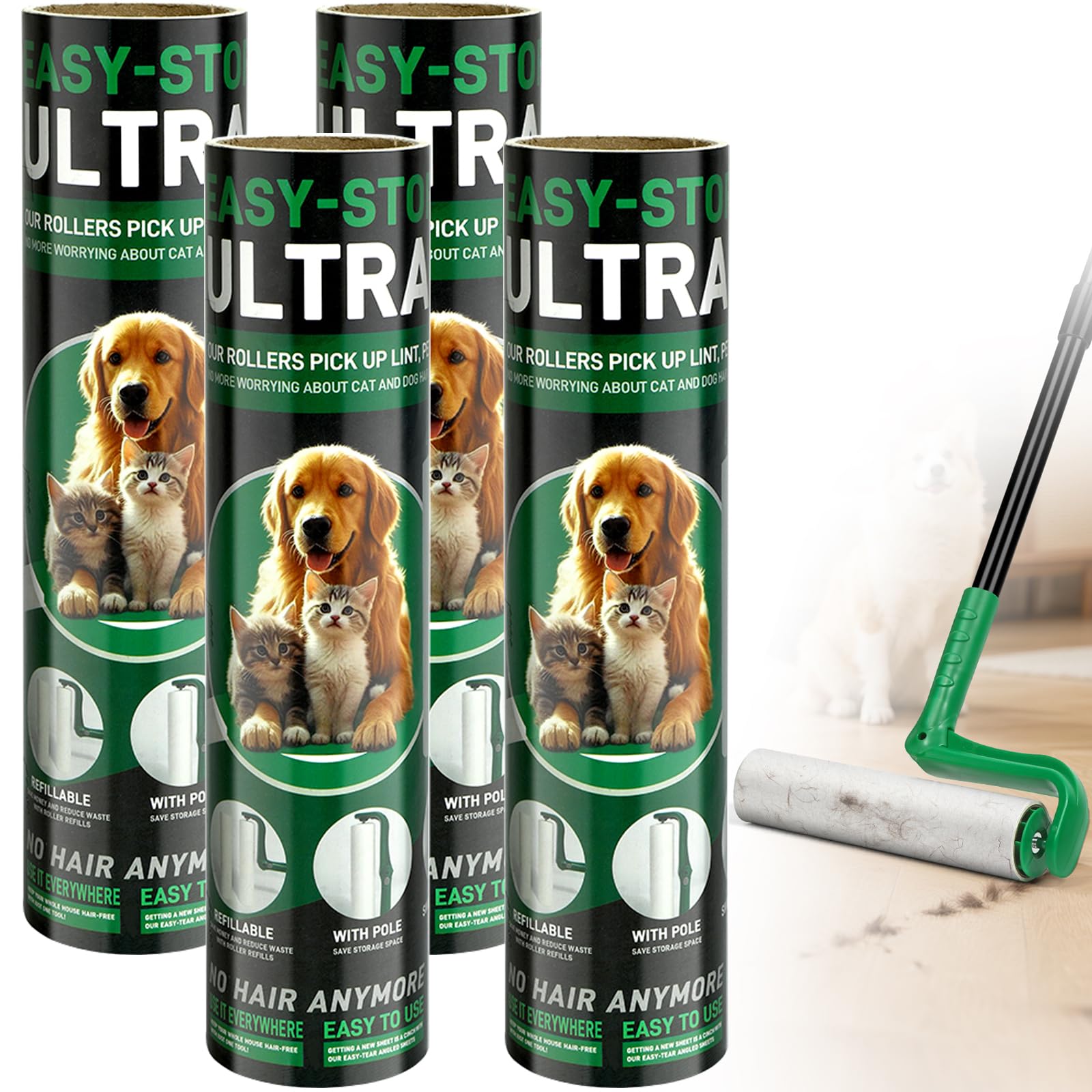 10 Inch Large Lint Roller Refills for Lint Remover