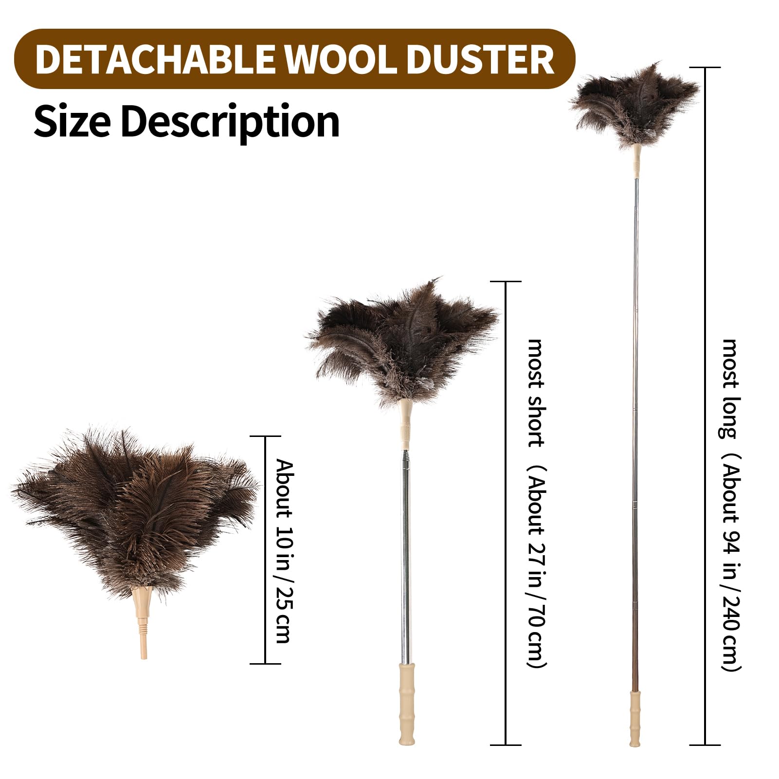 Extendable Cleaning Duster 94 Inch