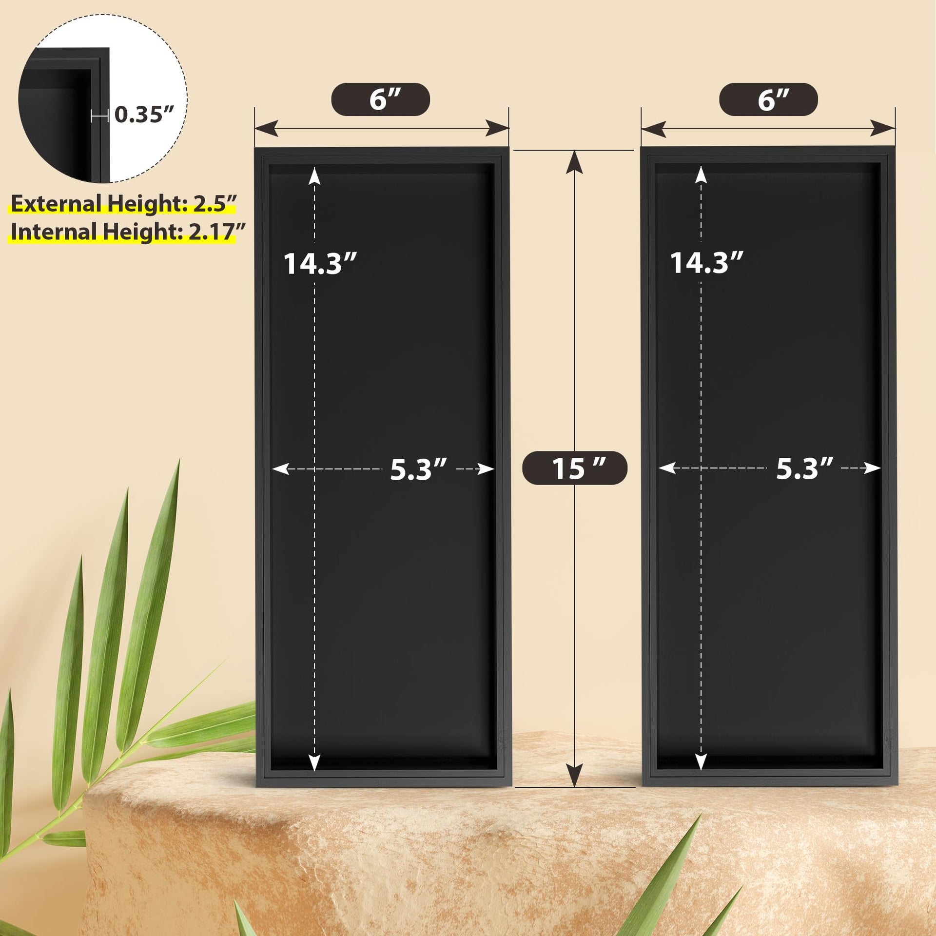 Kitchen Drawer Organizer Bins (2 Count)