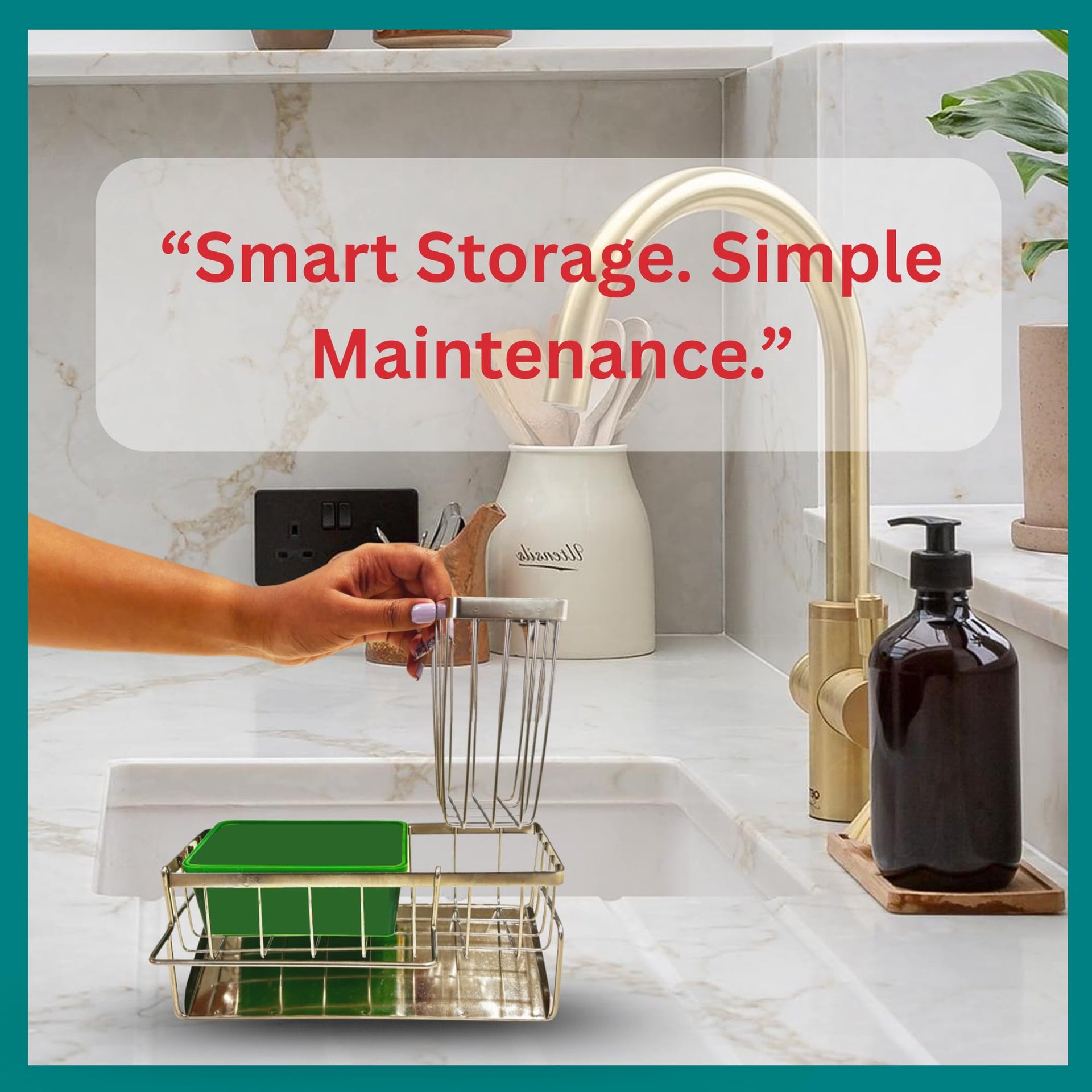 Sponge Holder for Kitchen Sink