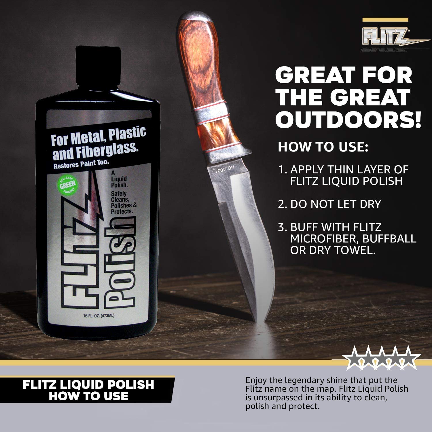Multi Purpose Metal Polish Liquid (3.4 Fl Oz)
