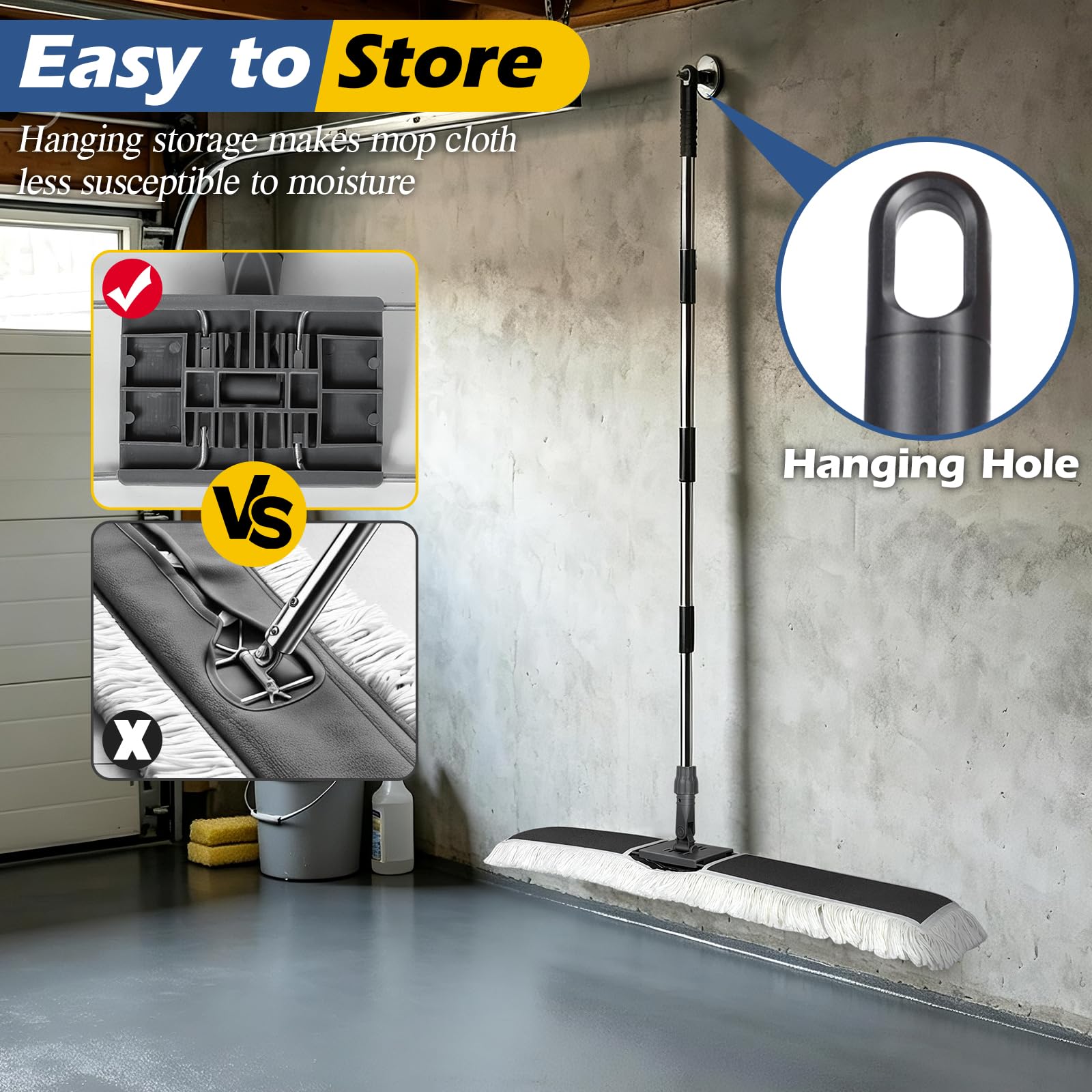 40" Commercial Dust Mop for Floor Cleaning