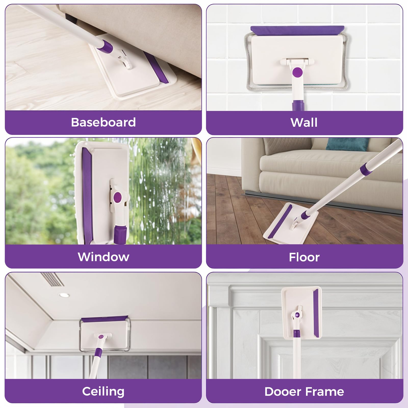4 Pack Baseboard Cleaner Pad Refills for Wlich (4 Count)