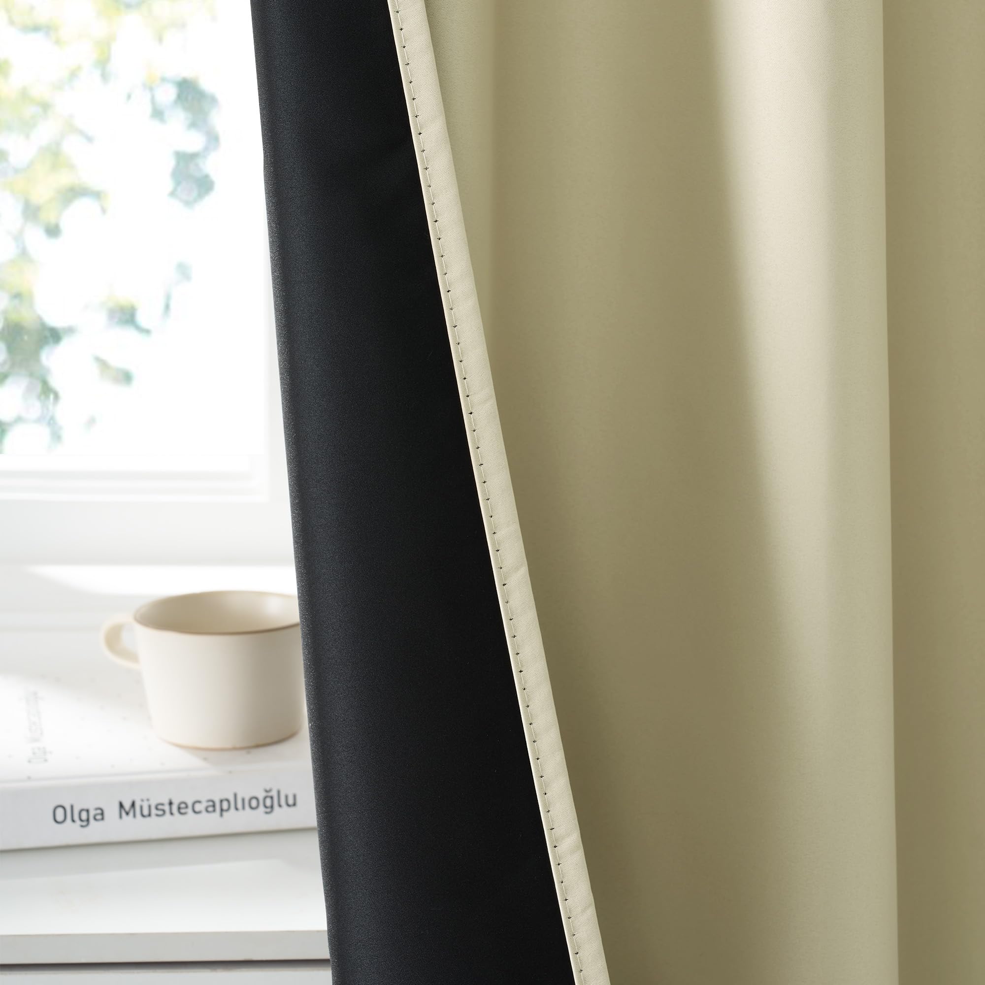 100% Blackout Short Curtains for Small Window (2 Count)